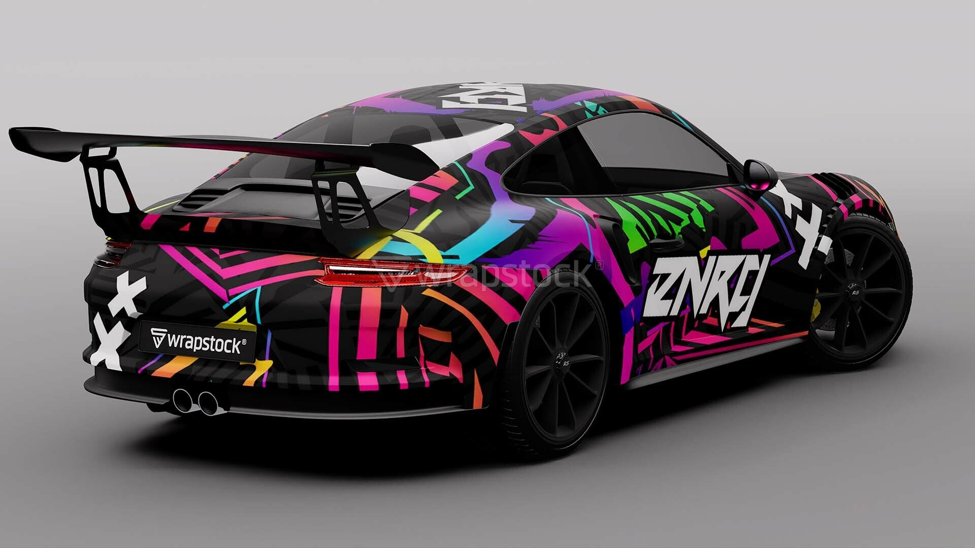 Energy Star Crazy CarWrap Design Digitaldruck Komplettfolierung