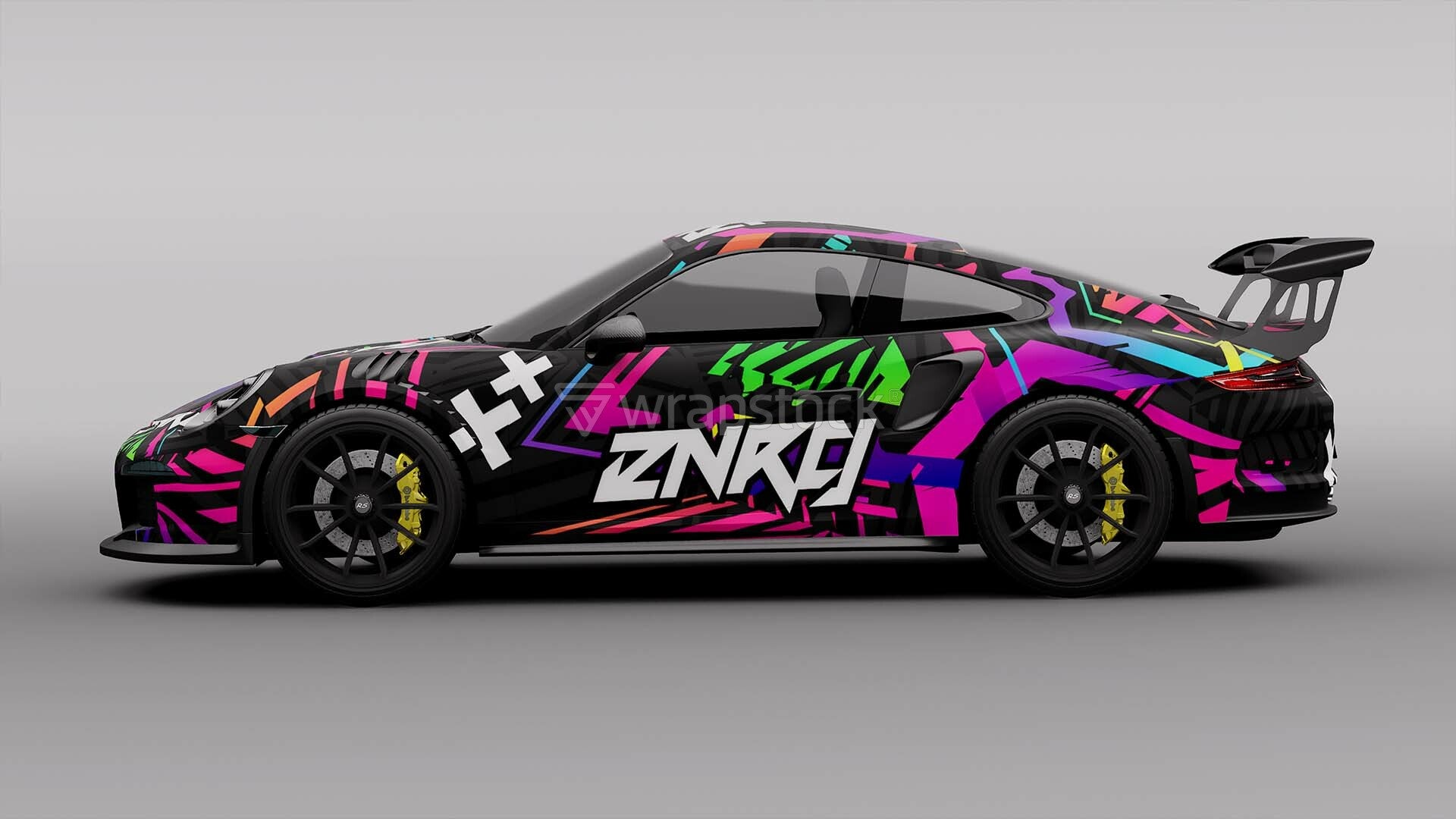 Energy Star Crazy CarWrap Design Digitaldruck Komplettfolierung
