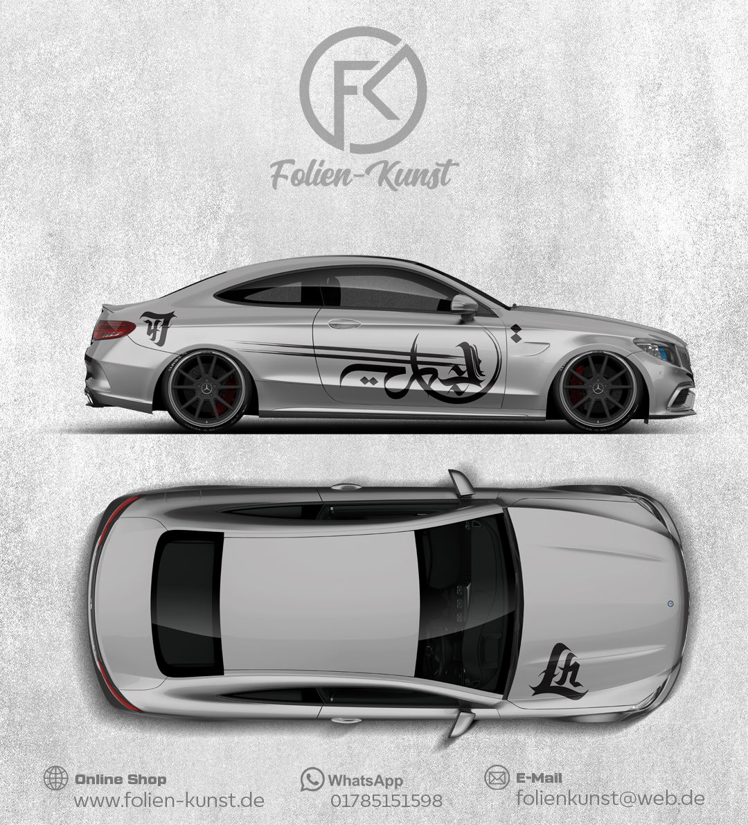 Arabic Style Folien Tuning Dekor Abstrakt Design #341