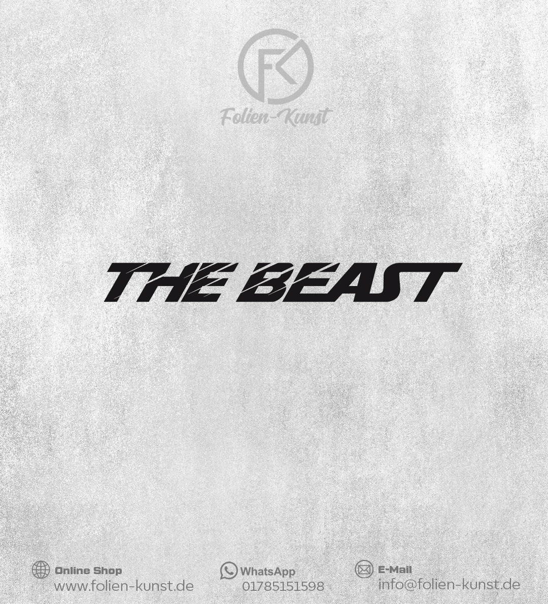 The Beast Frontscheibe Aufkleber Sticker JDM Styling Tuning
