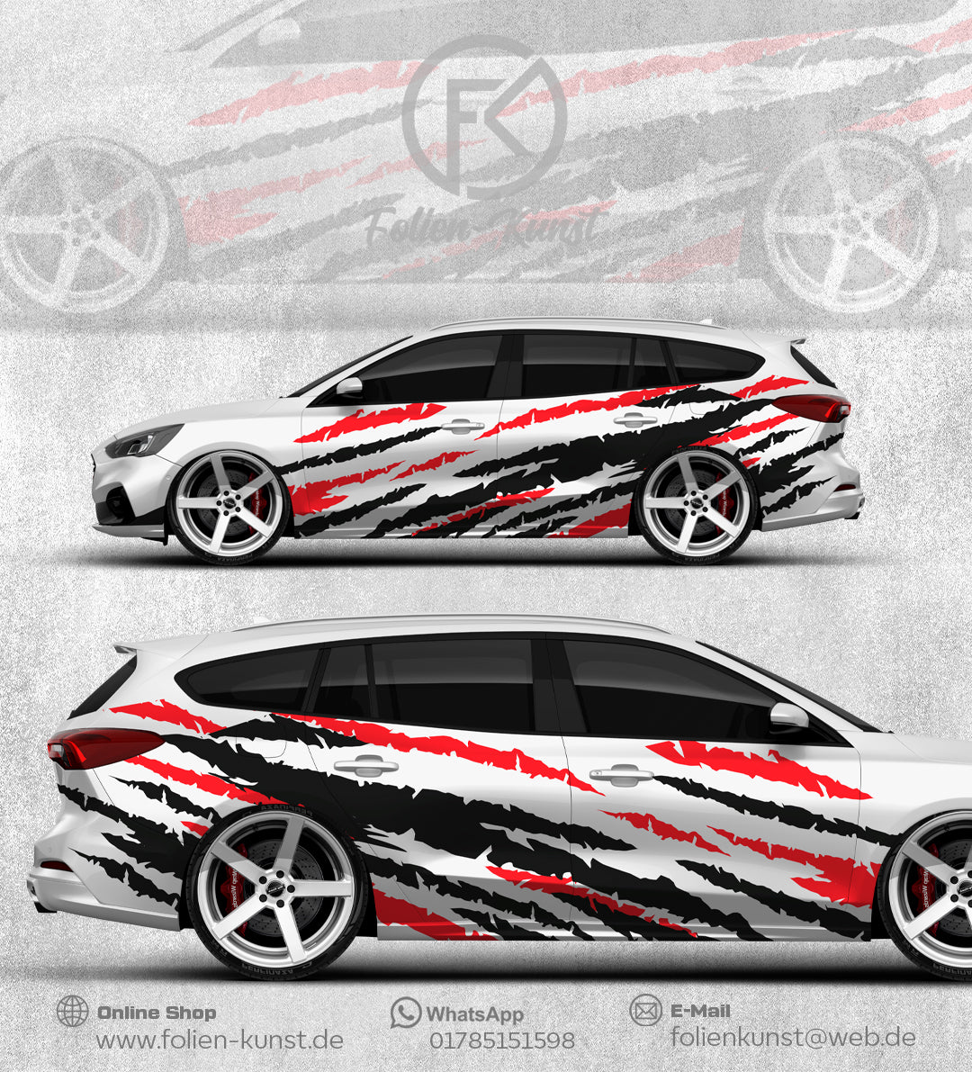 Tuning Dirty Styling Folien Design Fahrzeug Aufkleber #282