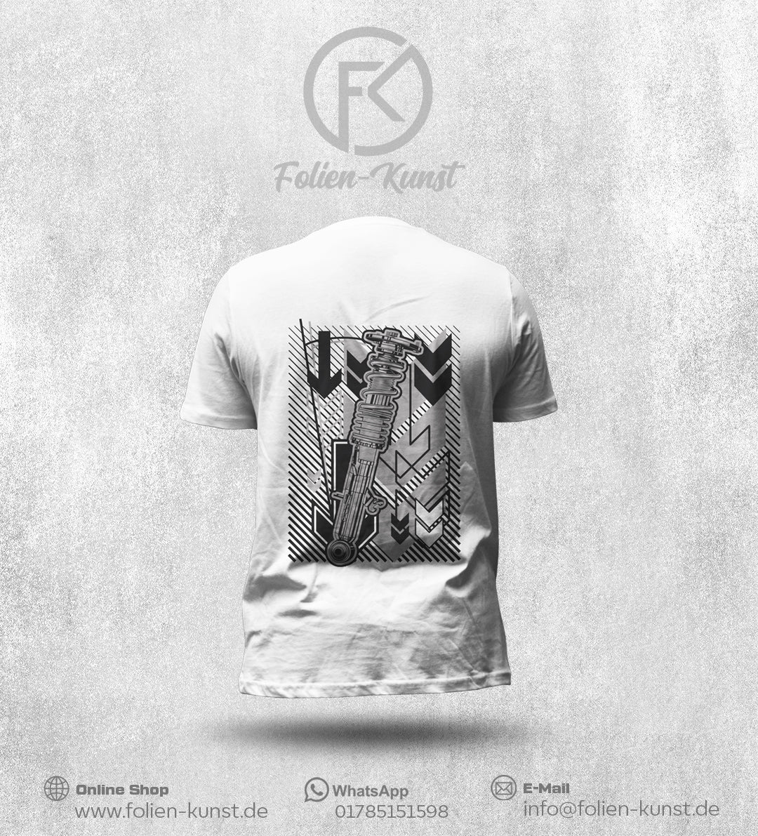 Premium T-Shirt Fahrwerk Design Style