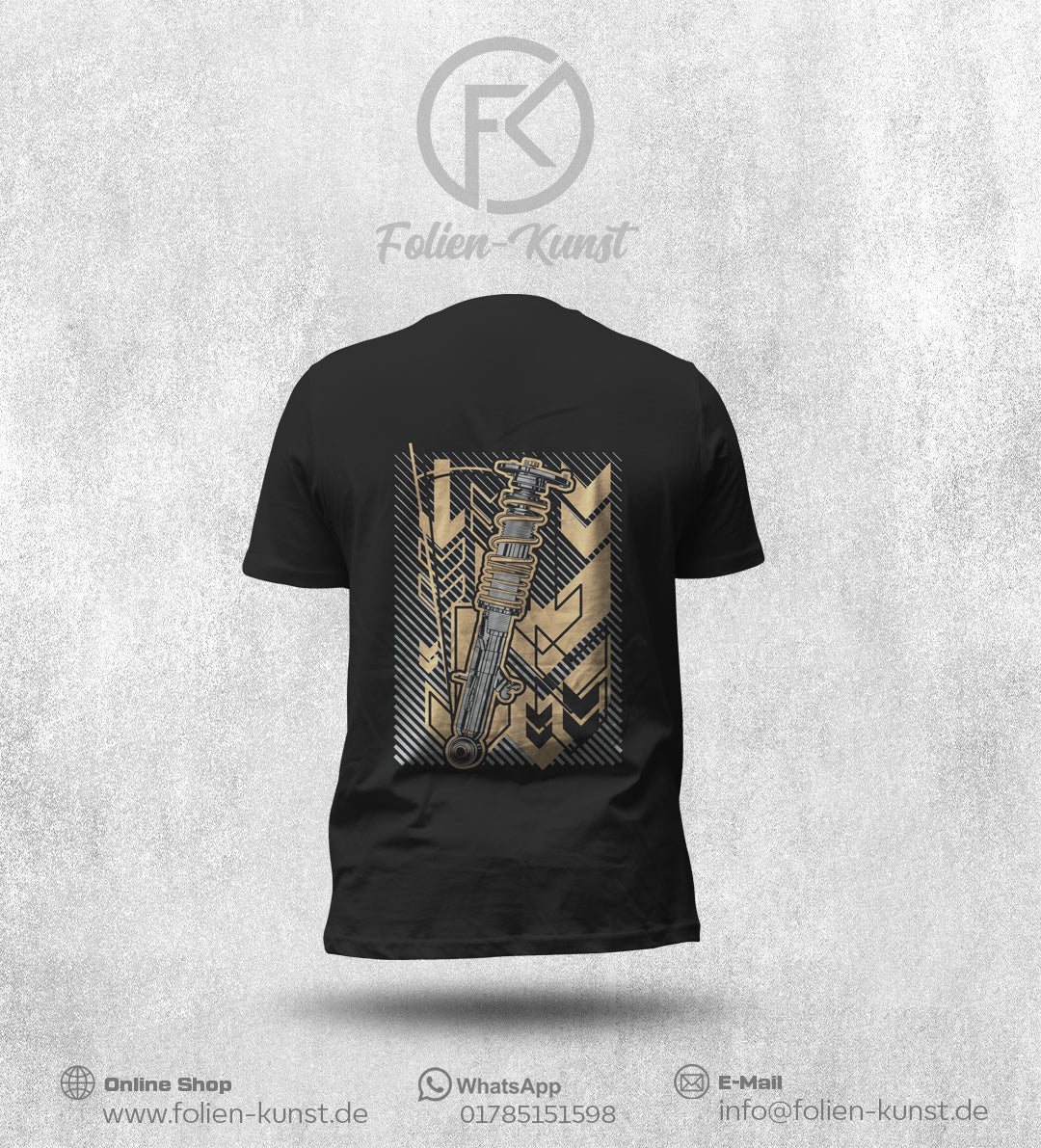 Premium T-Shirt Fahrwerk Design Style
