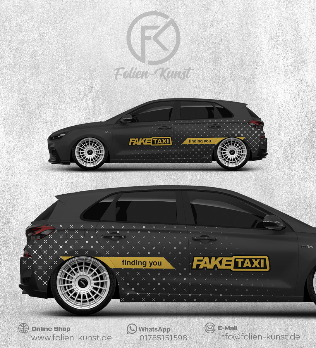 FakeTaxi Finding you Folien Design Fun Fahrzeug Styling #413