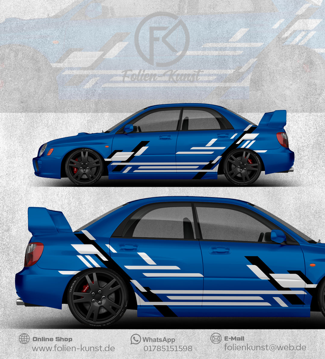 Folien Seitendekor Tuning Aufkleber Styling design #292