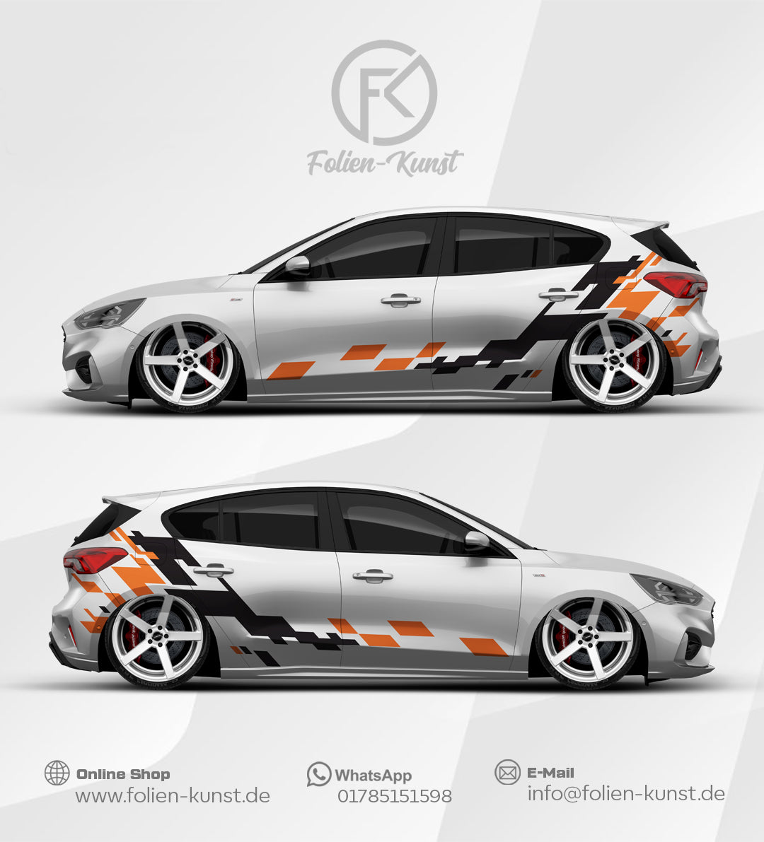 Style Folierung Folien Tuning Fahrzeug Design Aufkleber #520