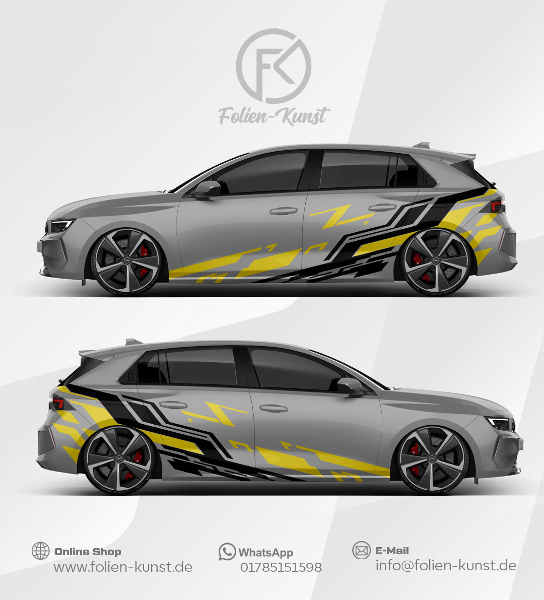 Folien Style Fahrzeug Tuning Dekor Aufkleber #522