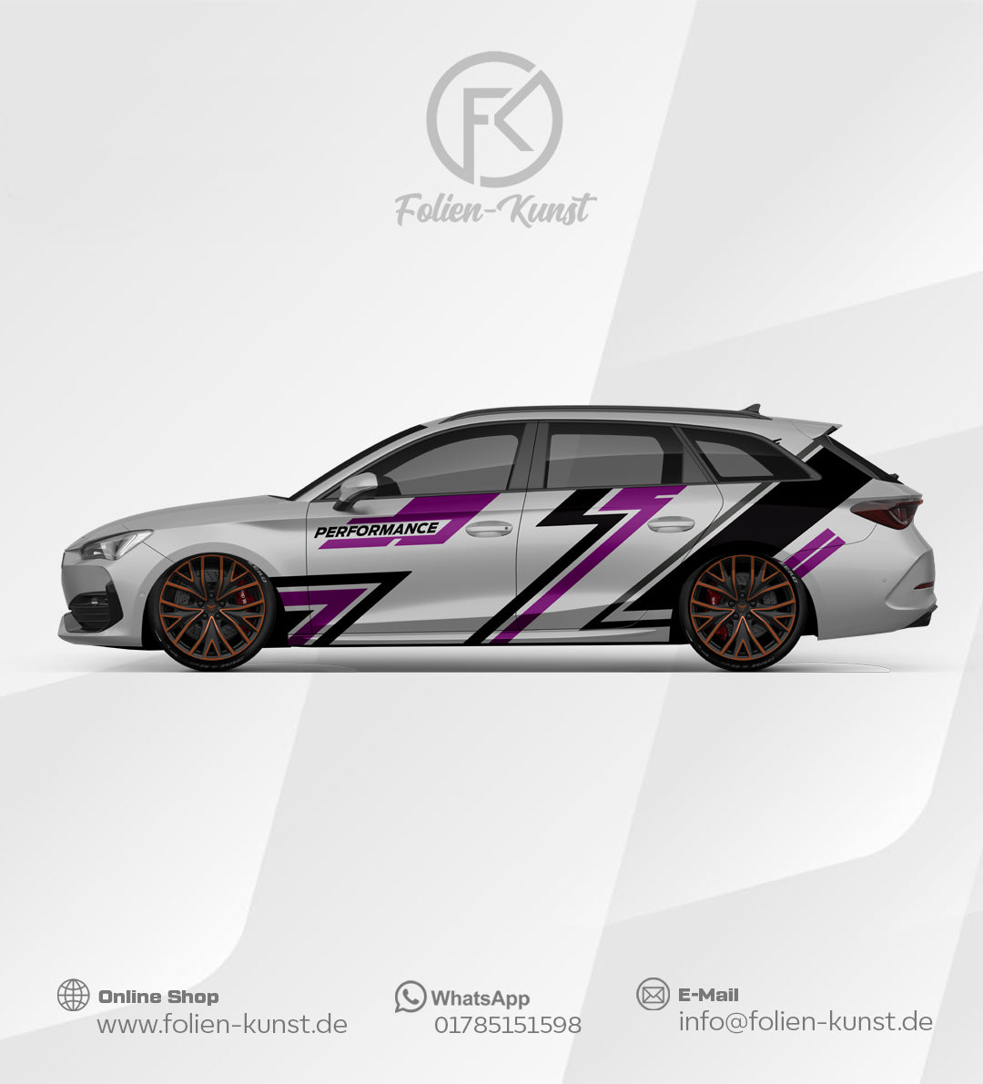 Tuning Folien Dekor Style Design Aufkleber Auto Fahrzeug #541