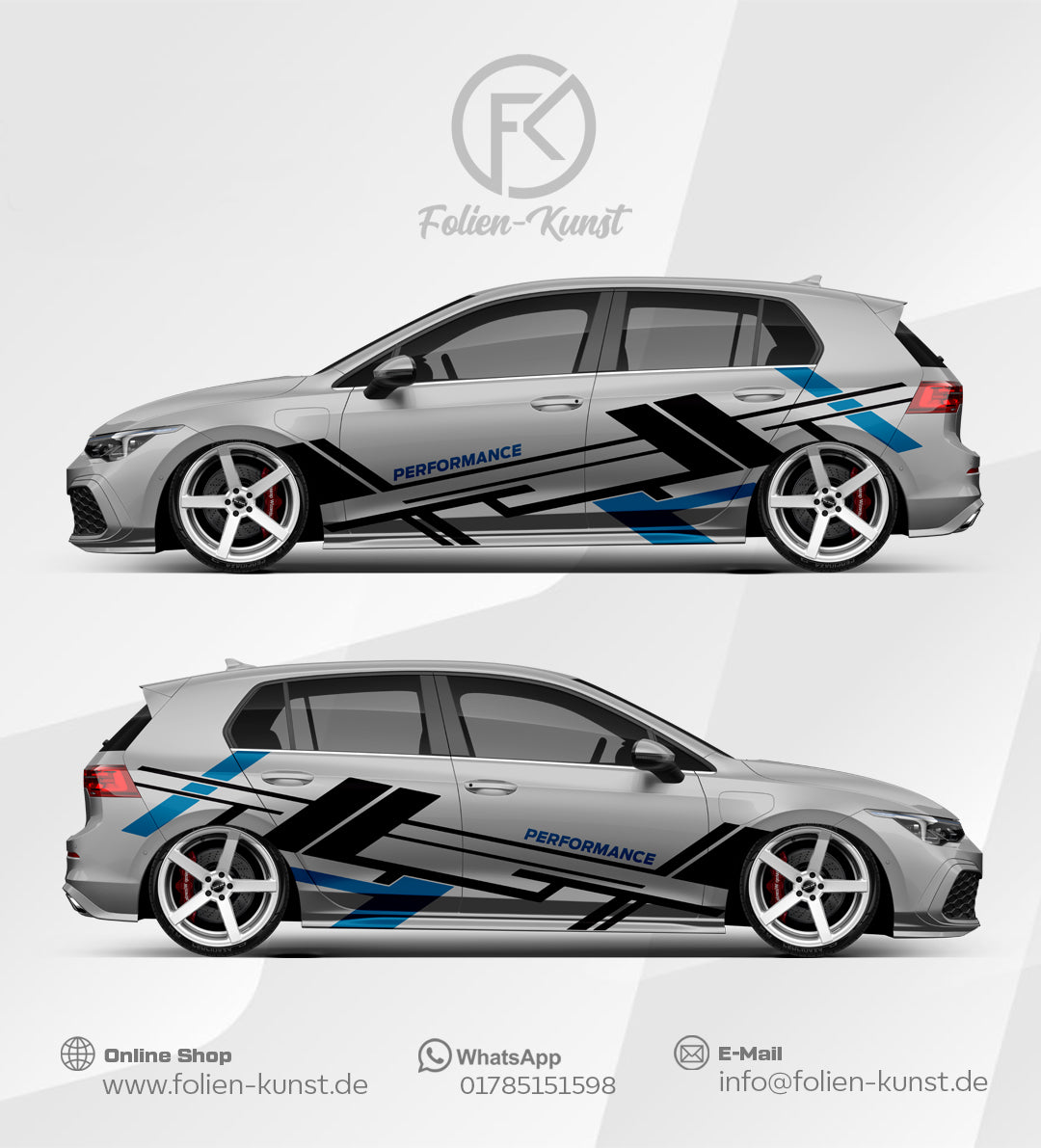 Performance Folien Design Auto Tuning Dekor Aufkleber #549