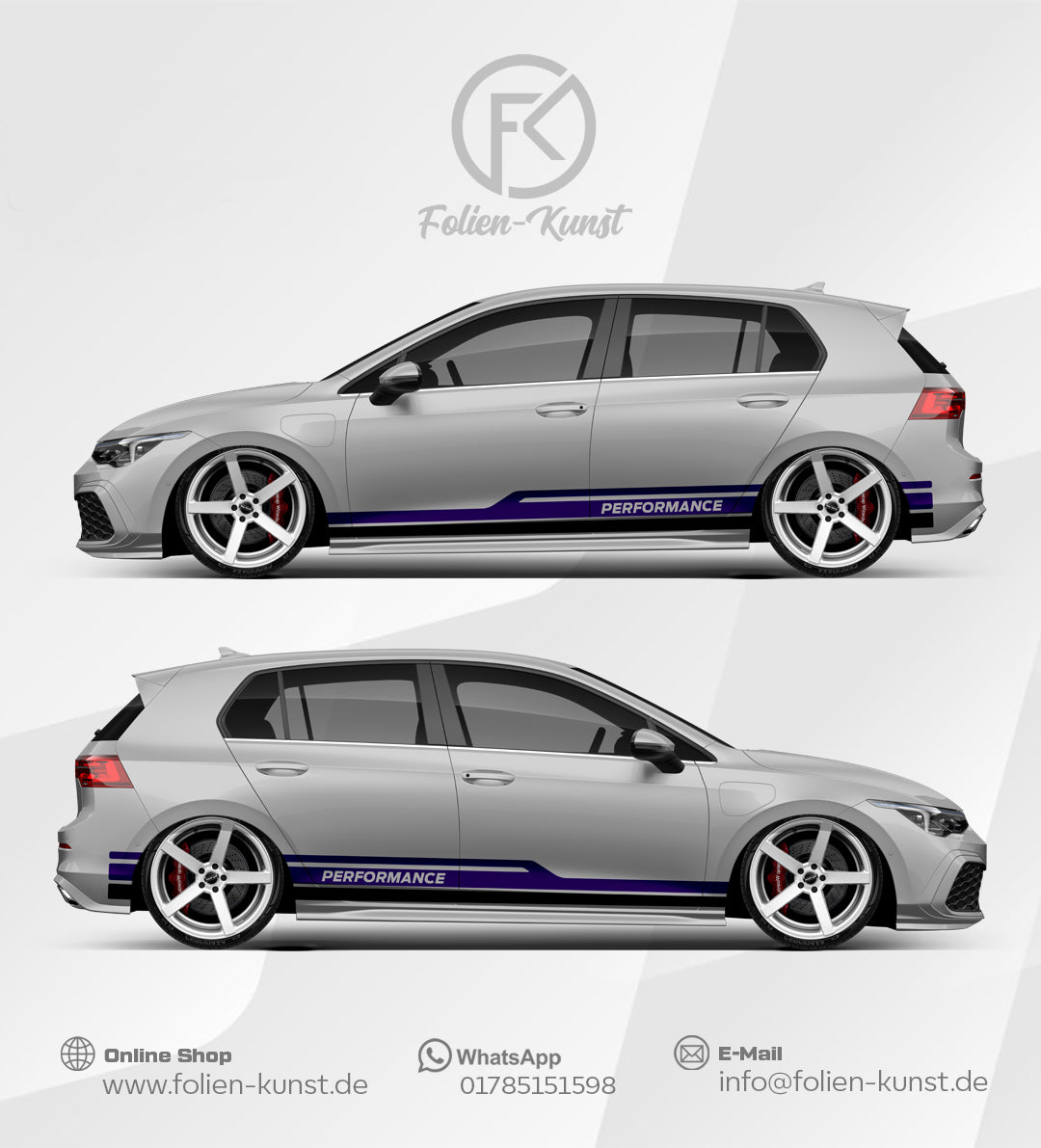 Performance Tuning Folien Seitenstreifen Auto Aufkleber #551