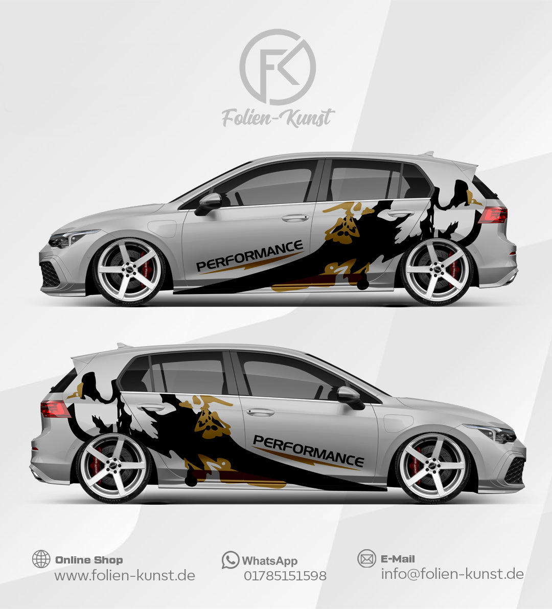 Performance Abstrakt Folien Design Auto Dekor Aufkleber #552