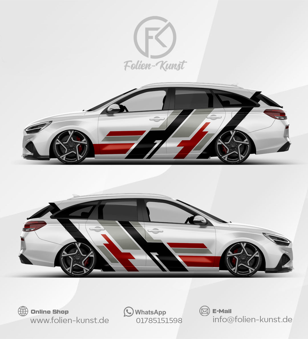 Motorsport Dekor Auto Folien Design Performance  Aufkleber #555