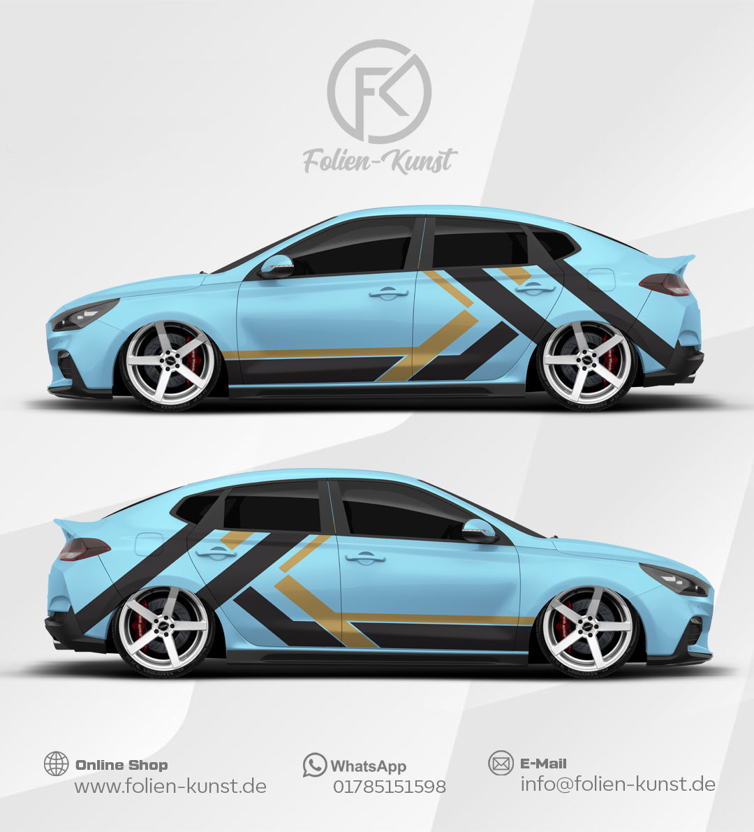 Tuning Folien DEsign Auto Wrapping Dekor Aufkleber #558