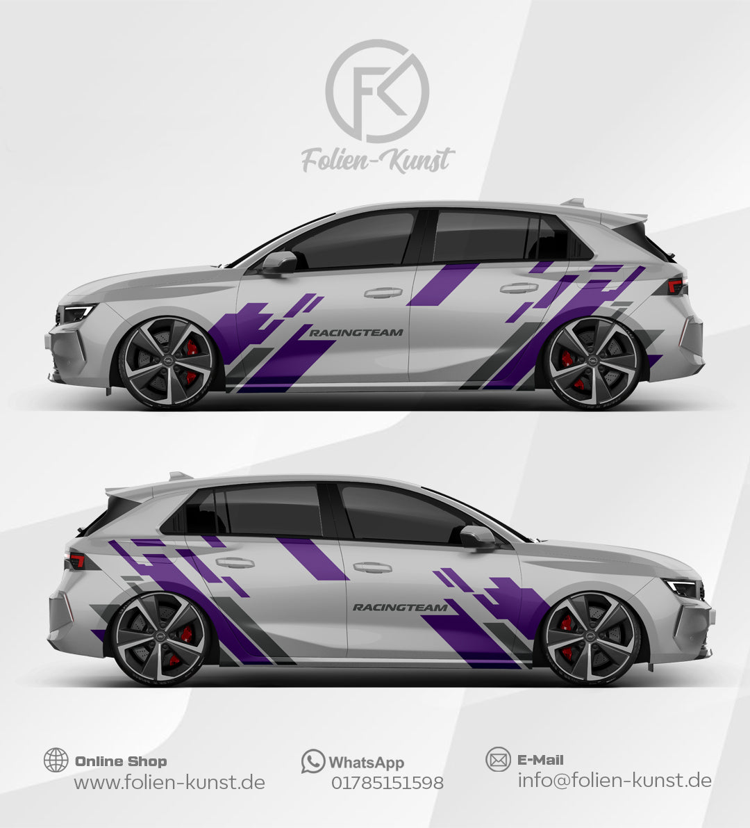 Racing Team Wrap Folien dekor Design Aufkleber #565