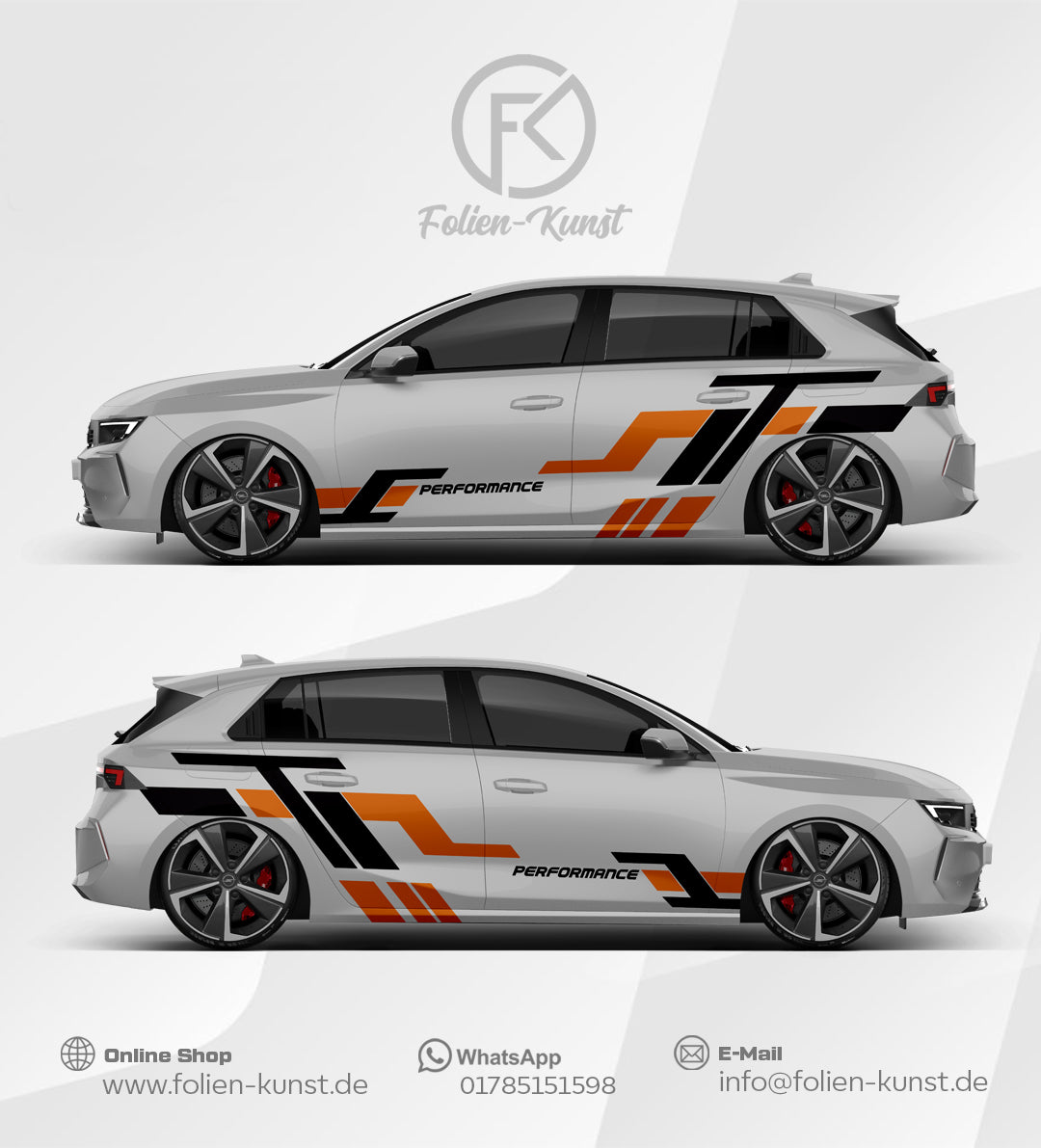 Performance Wrap Folien Dekor Design Aufkleber #566