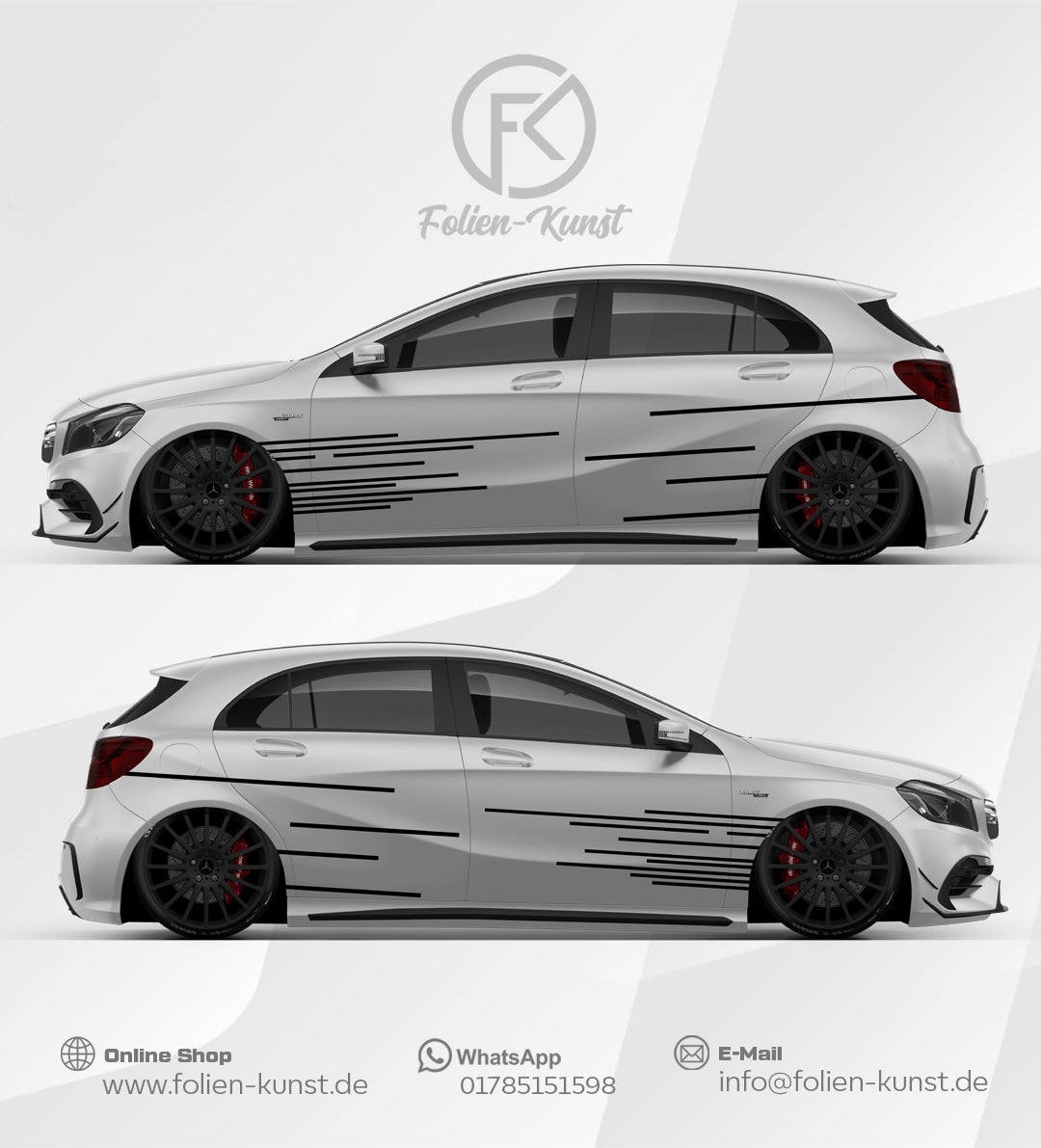 The Line Wrap Folien Dekor Design Aufkleber #569