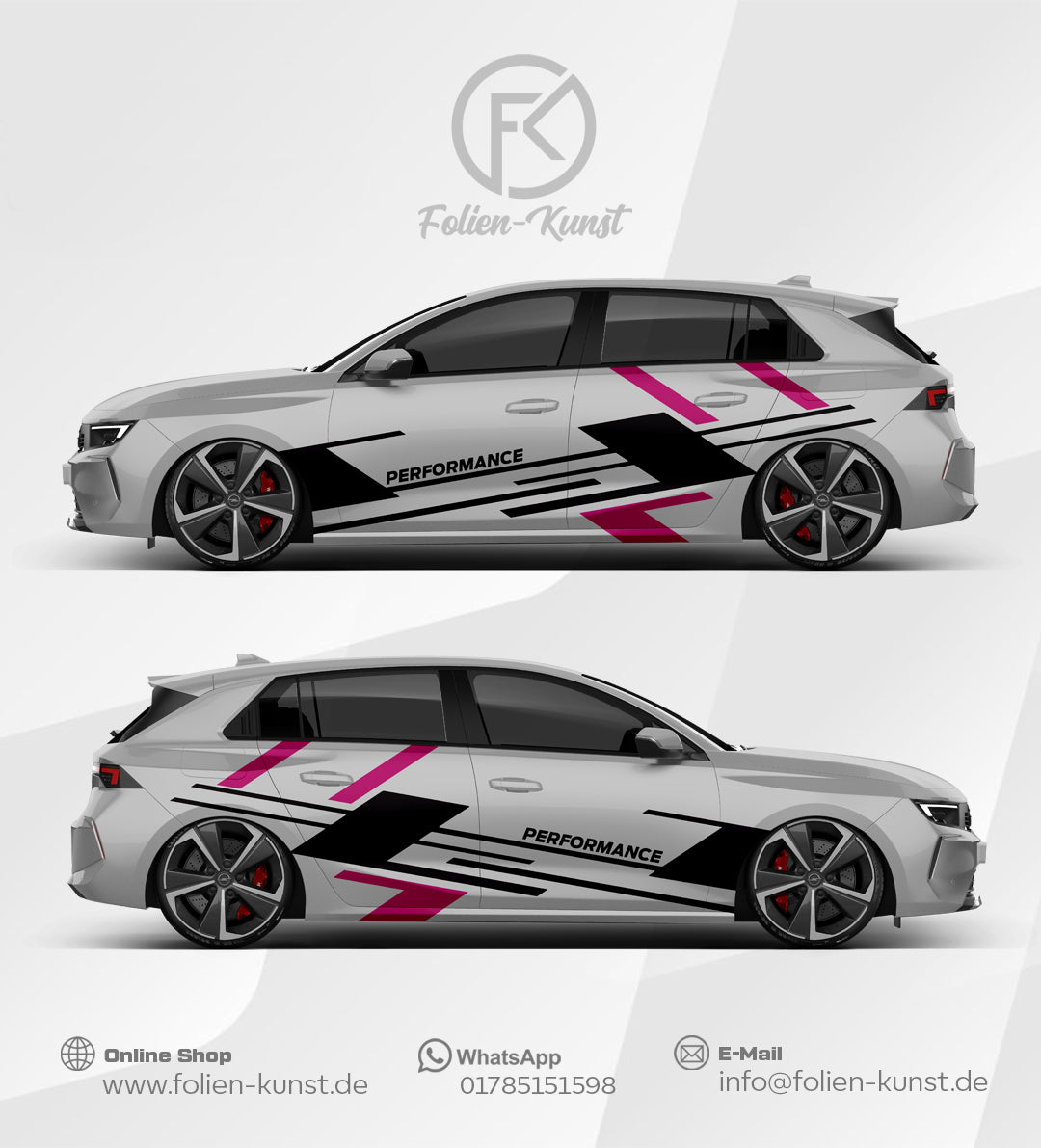 Performance Wrap Folien Dekor Design Seitendekor Aufkleber #573