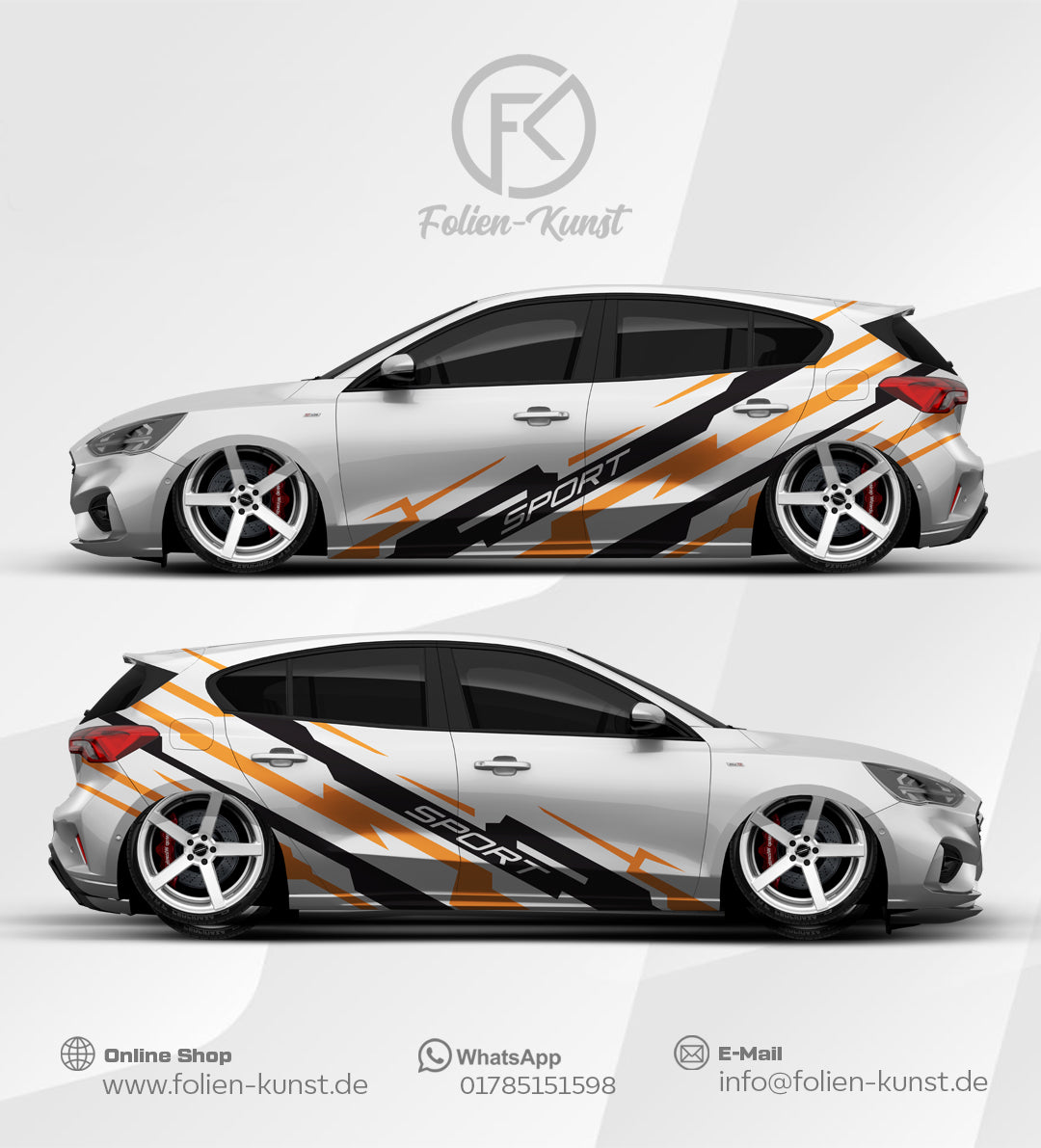 Sport Folien Wrap Design Aufkleber Folien Style #588