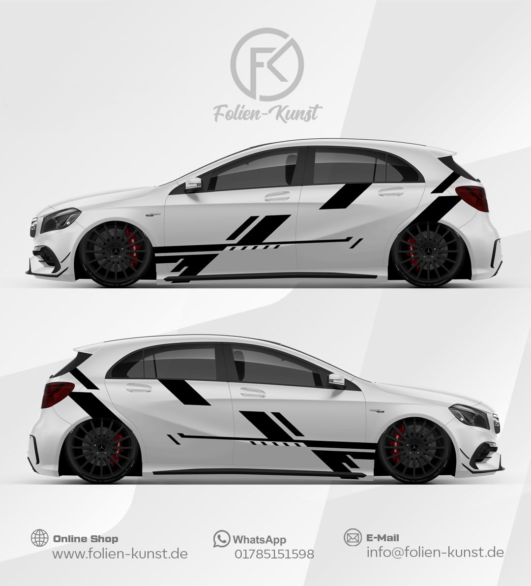 Racing Folien Dekor Fahrzeug Design Aufkleber #600