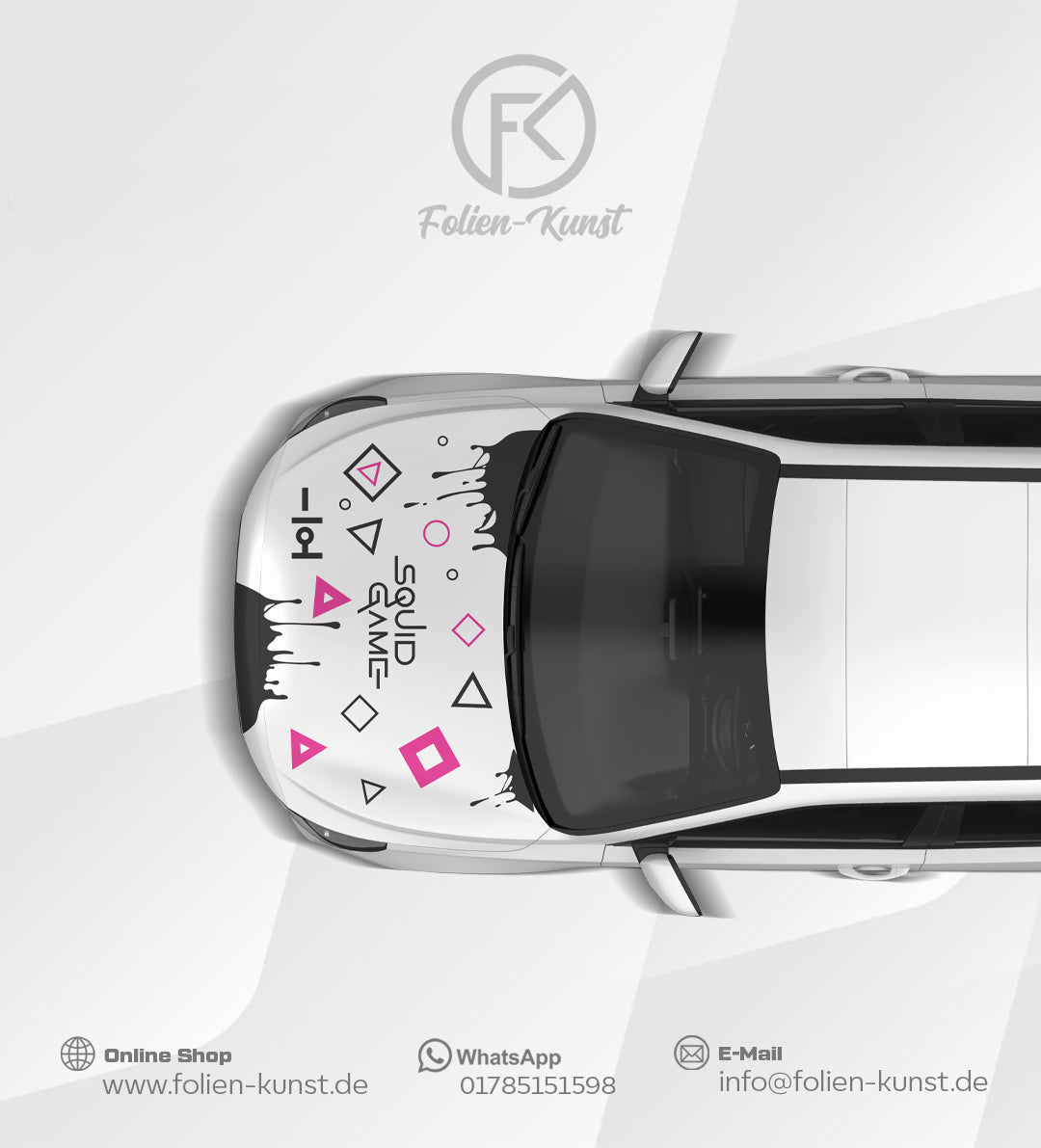 Squid Game Wrap Design Abstrakt Style Auto Teilfolierung Aufkleber #636