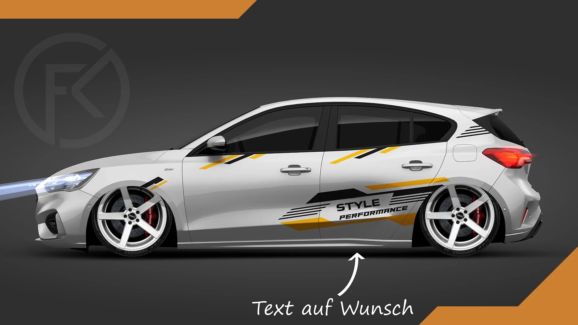 Style Performance Aufkleber Set #03 Seitenstreifen Dekor