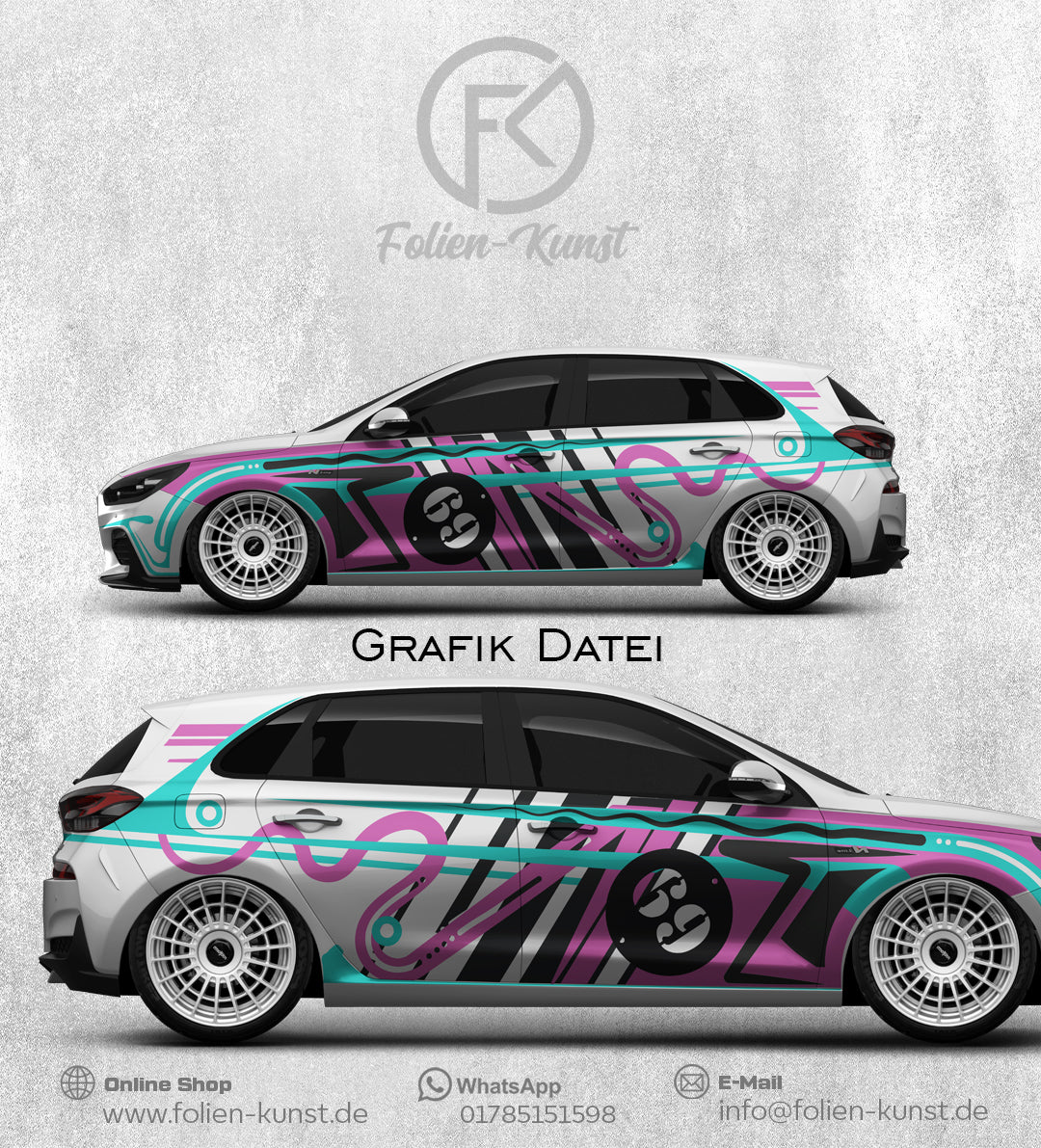 Teilfolierung Design Grafik Set #001