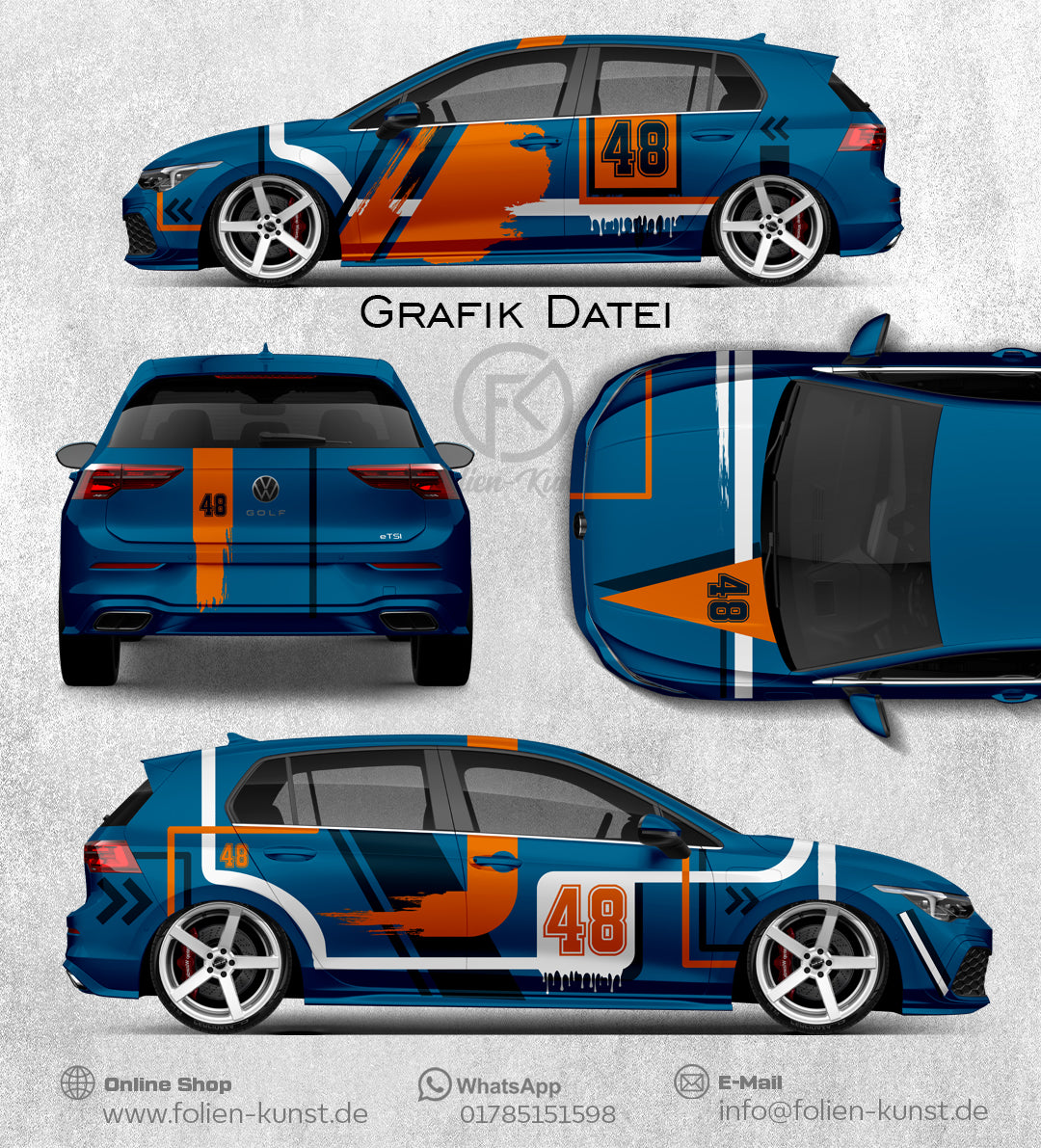 Teilfolierung Design Grafik Set #002