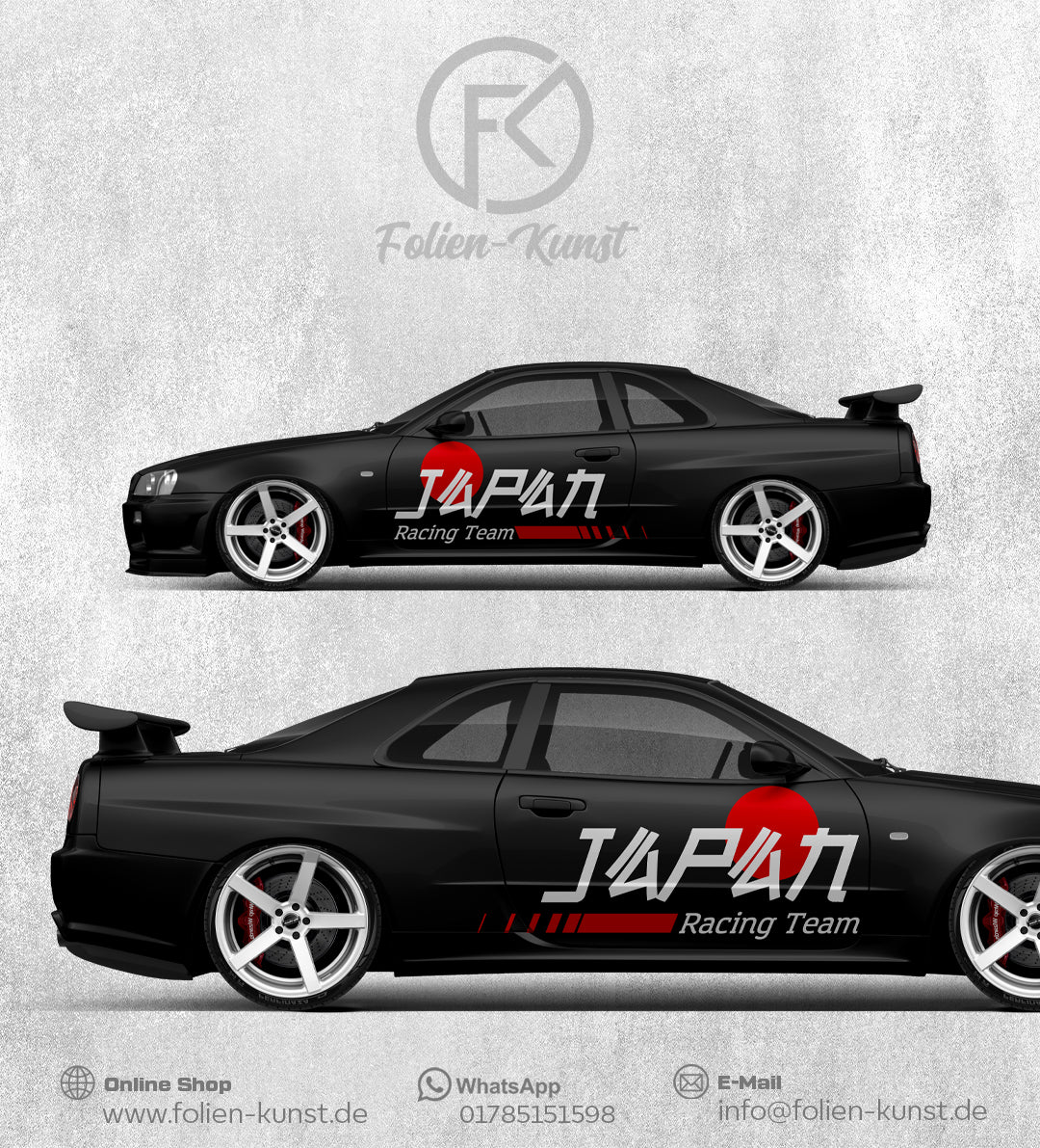 Japan Racing Team Seiten Dekor Aufkleber Fahrzeug Tuning #383