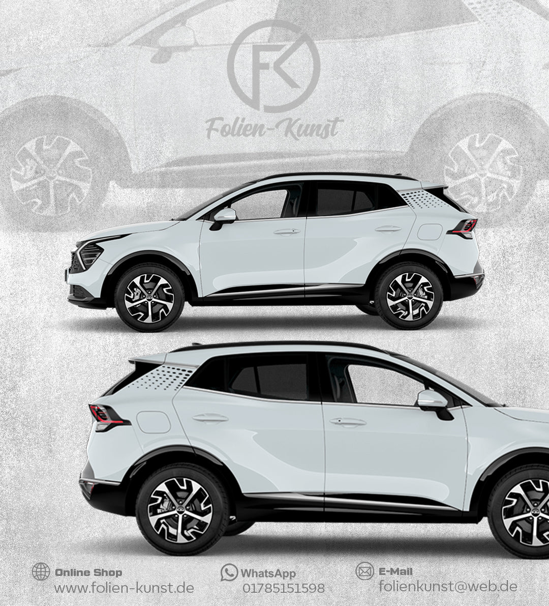 Dekor Aufkleber für Sportage NQ 5 C Säule Styling sticker #312