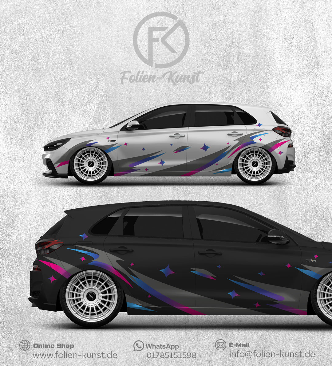 Livery Star Folien Dekor Digitaldruck Design Folien Tuning #379