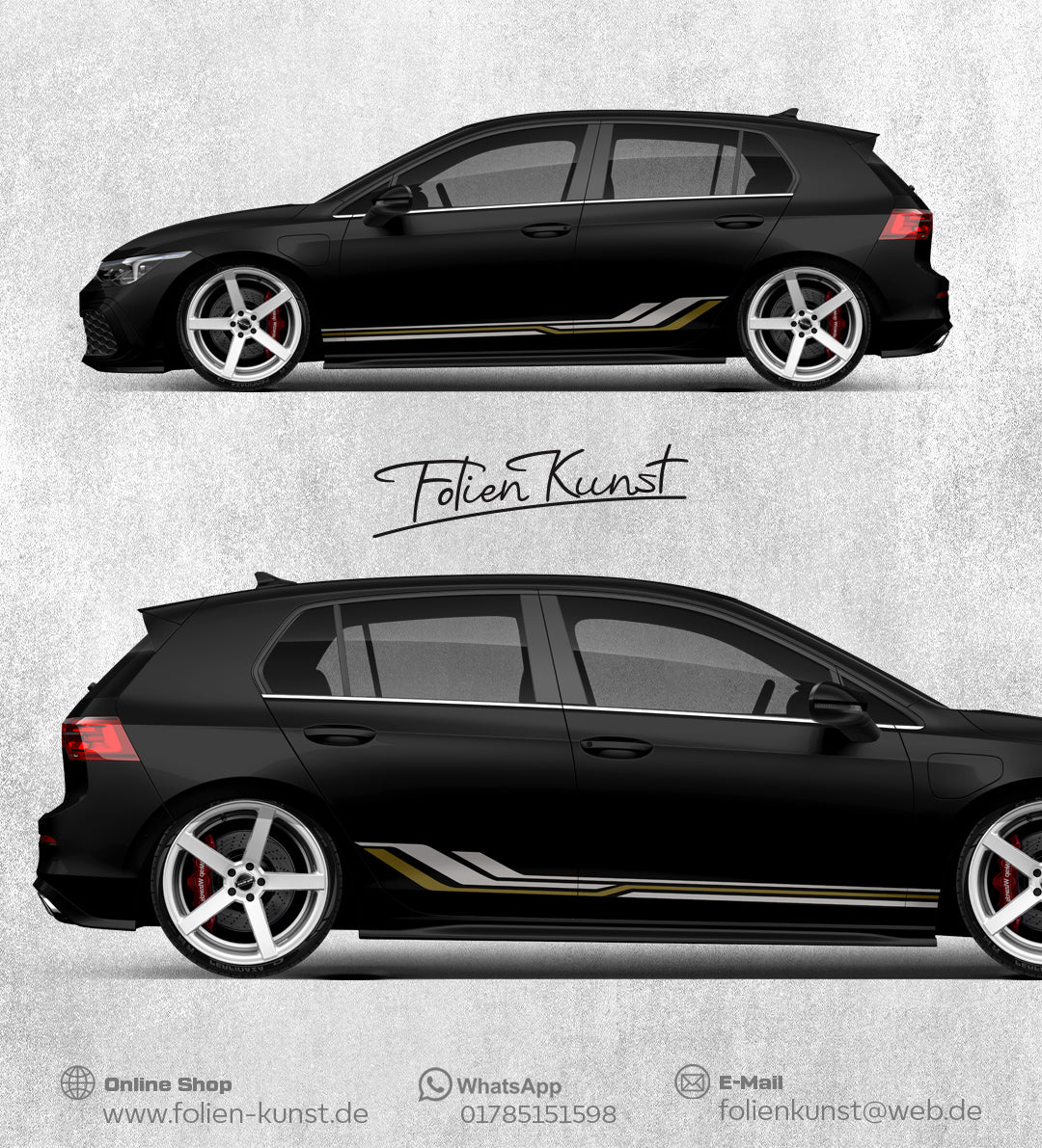 Universal Seitenstreifen Auto Design Aufkleber #350