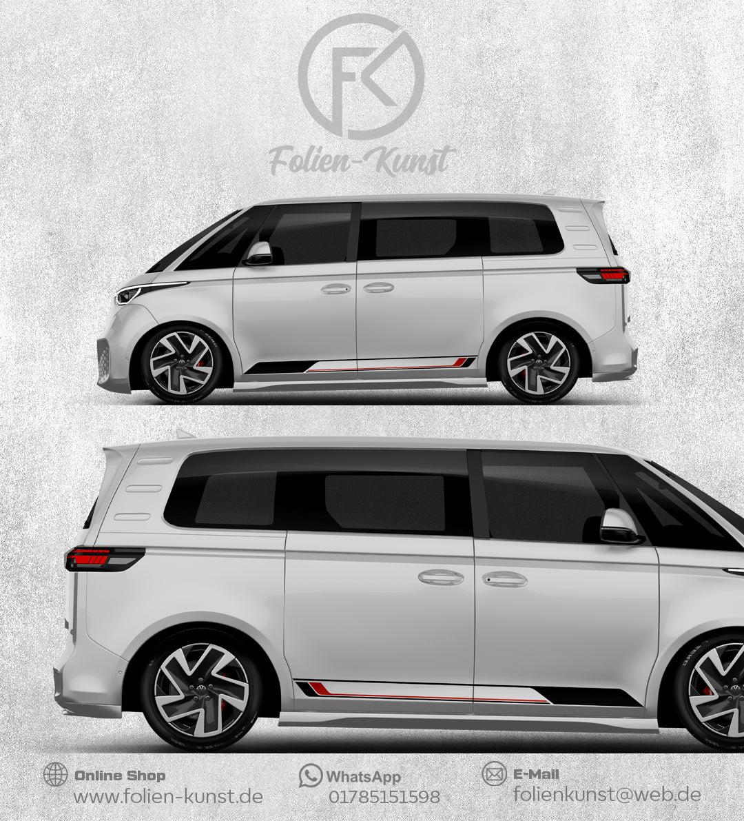 Seitenstreifen Van Bus Edition Foliendekor Fahrzeug Styling #357