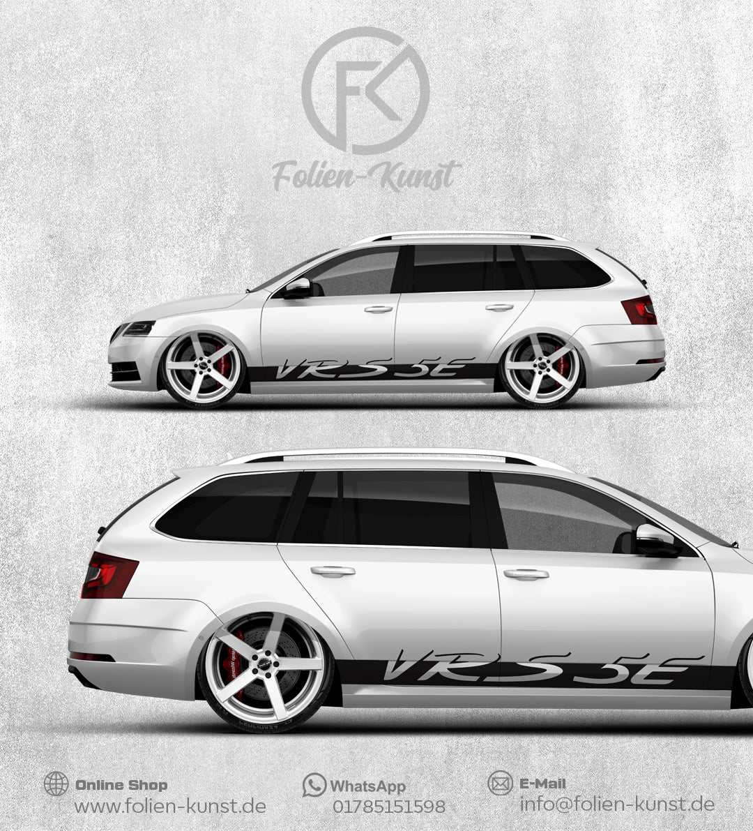VRS 5E Seitenstreifen Dekor Fahrzeug Aufkleber Set #416