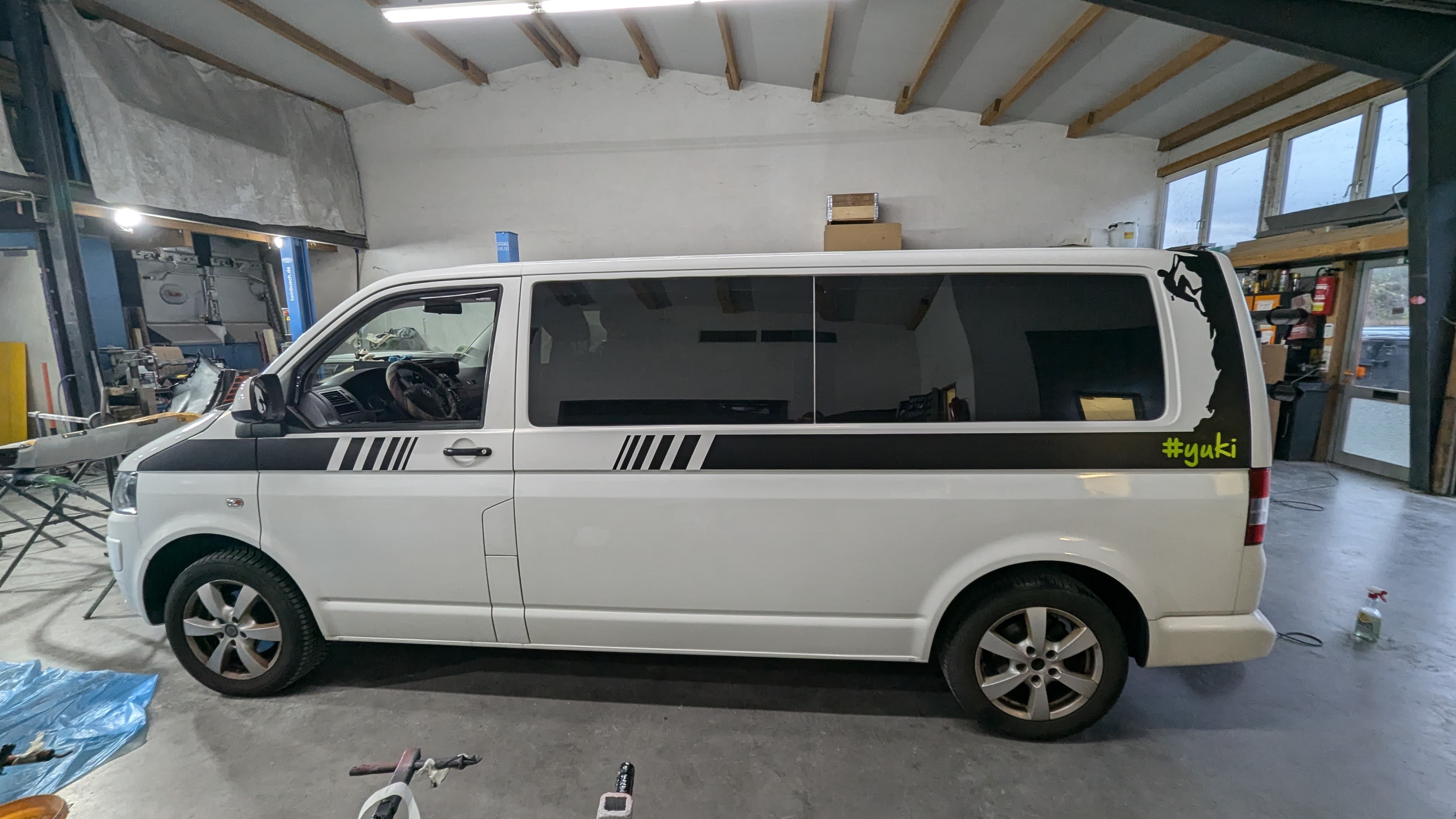 Seitenstreifen Bergstreiger Dekor Aufkleber Set #449