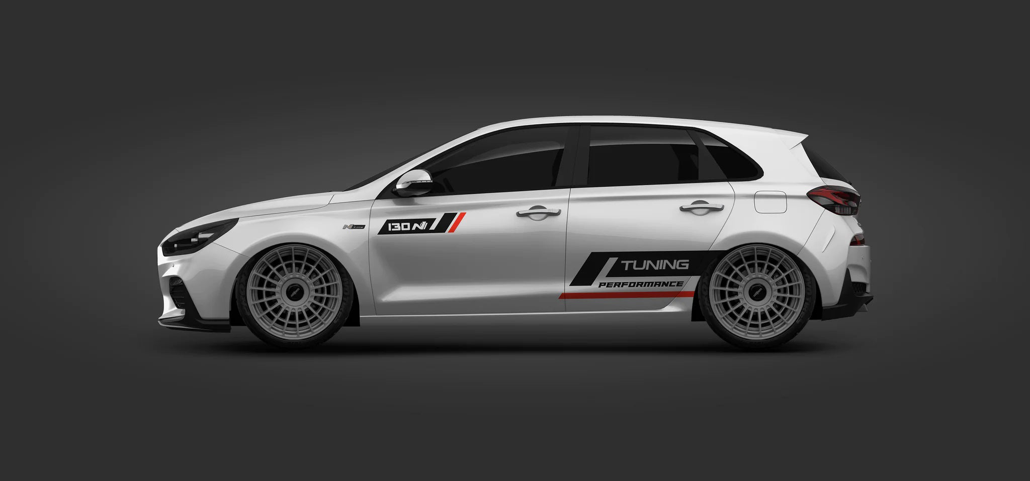 Performance Streifen für i30N Dekor Aufkleber Set Styling