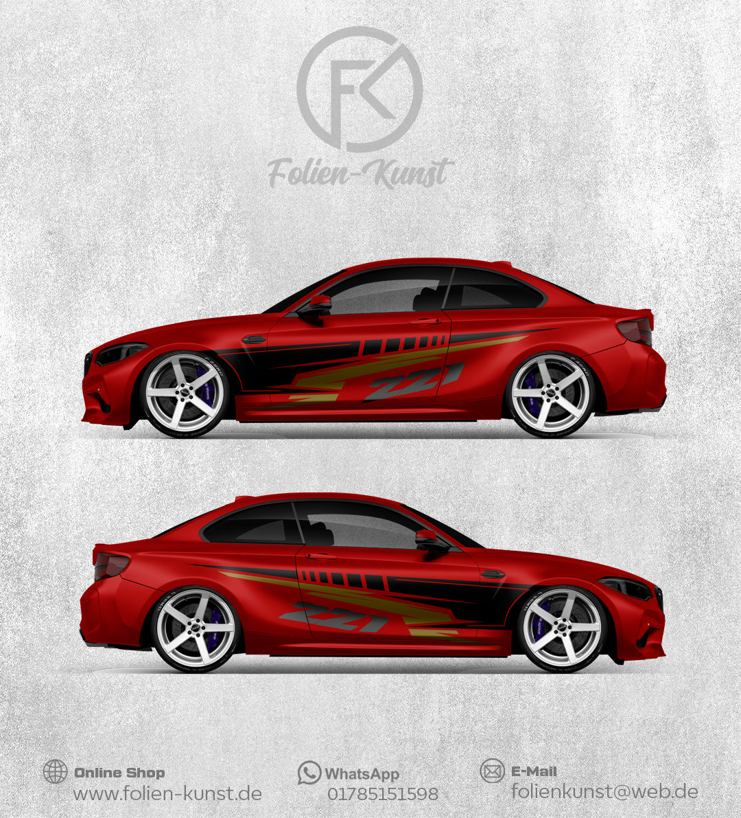 Folien Motorsport Tuning Dekor Wrapstyle Folientuning #209