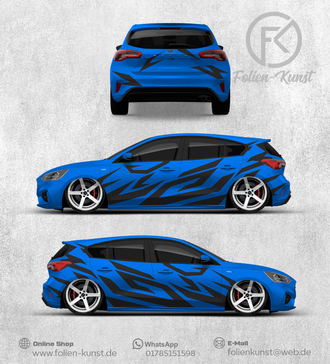 Abstrakt Folien CarStyle Dekor Folierung CarWrap #214