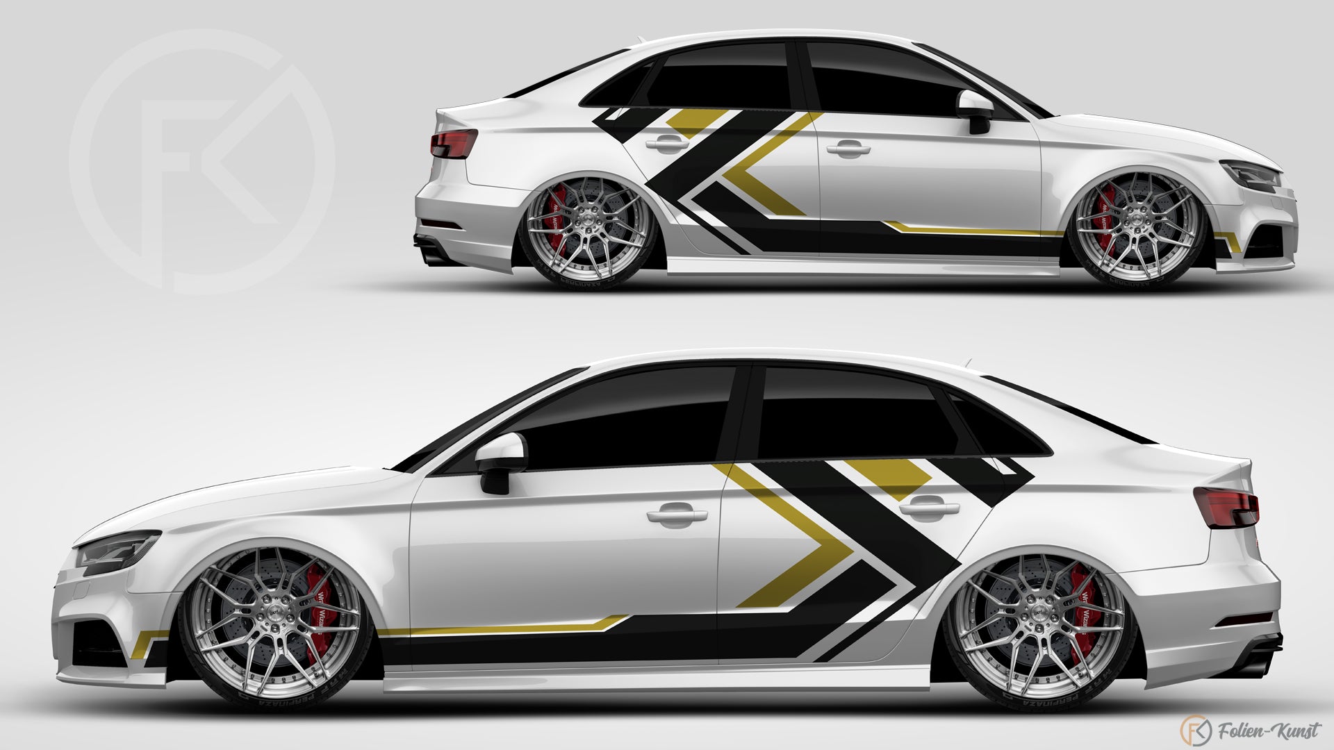 Fahrzeug Foliendekor Aufkleber WrapKit Auto Tuning Styling #111