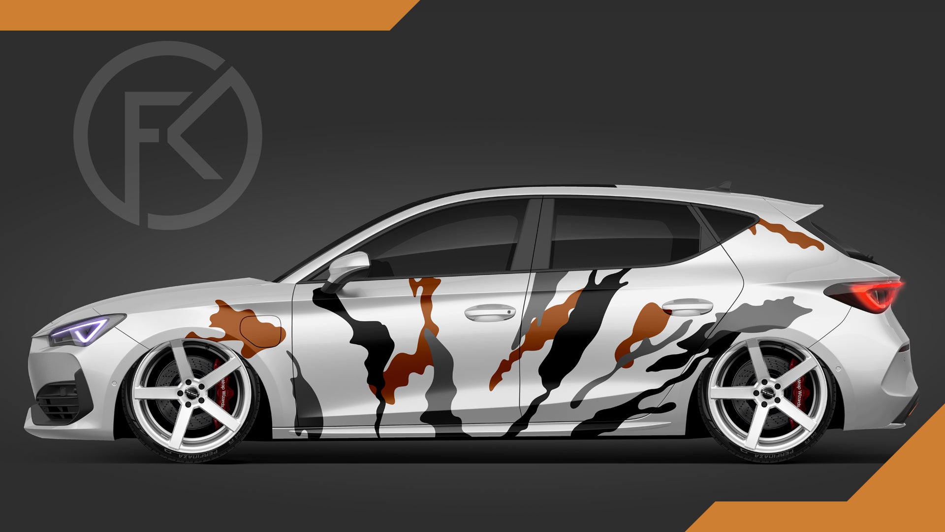 Camouflage V2 Art Styling Auto Wrapping Folien Car Dekor Set