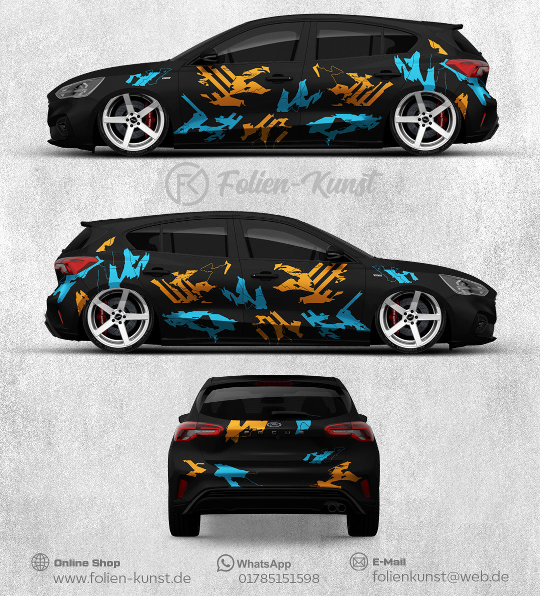Crazy Style Design Dekor Aufkleber Set Universal Auto Tuning #220