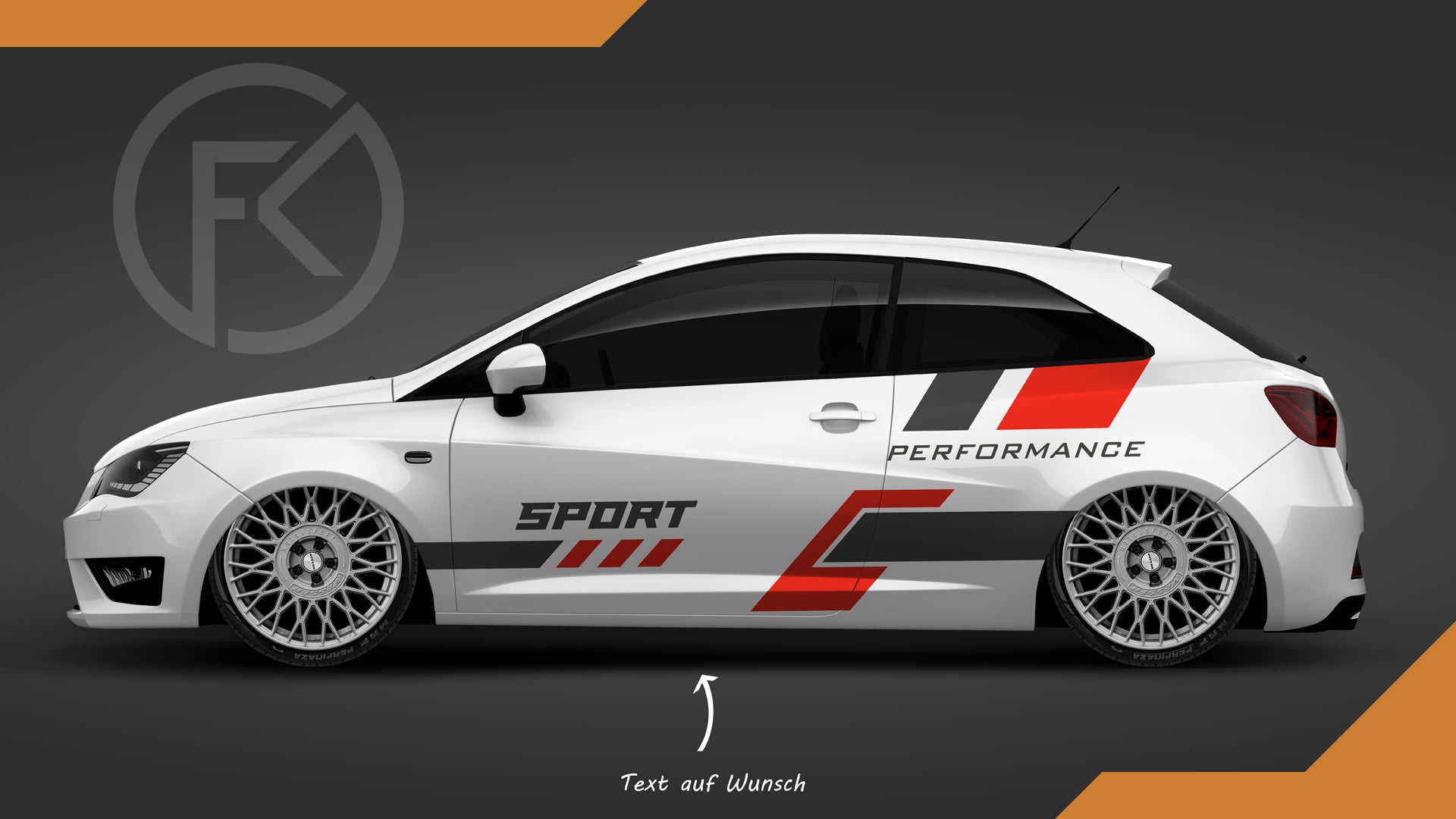 Auto Wrapping Folien Styling Dekor Set Car Sport Performance