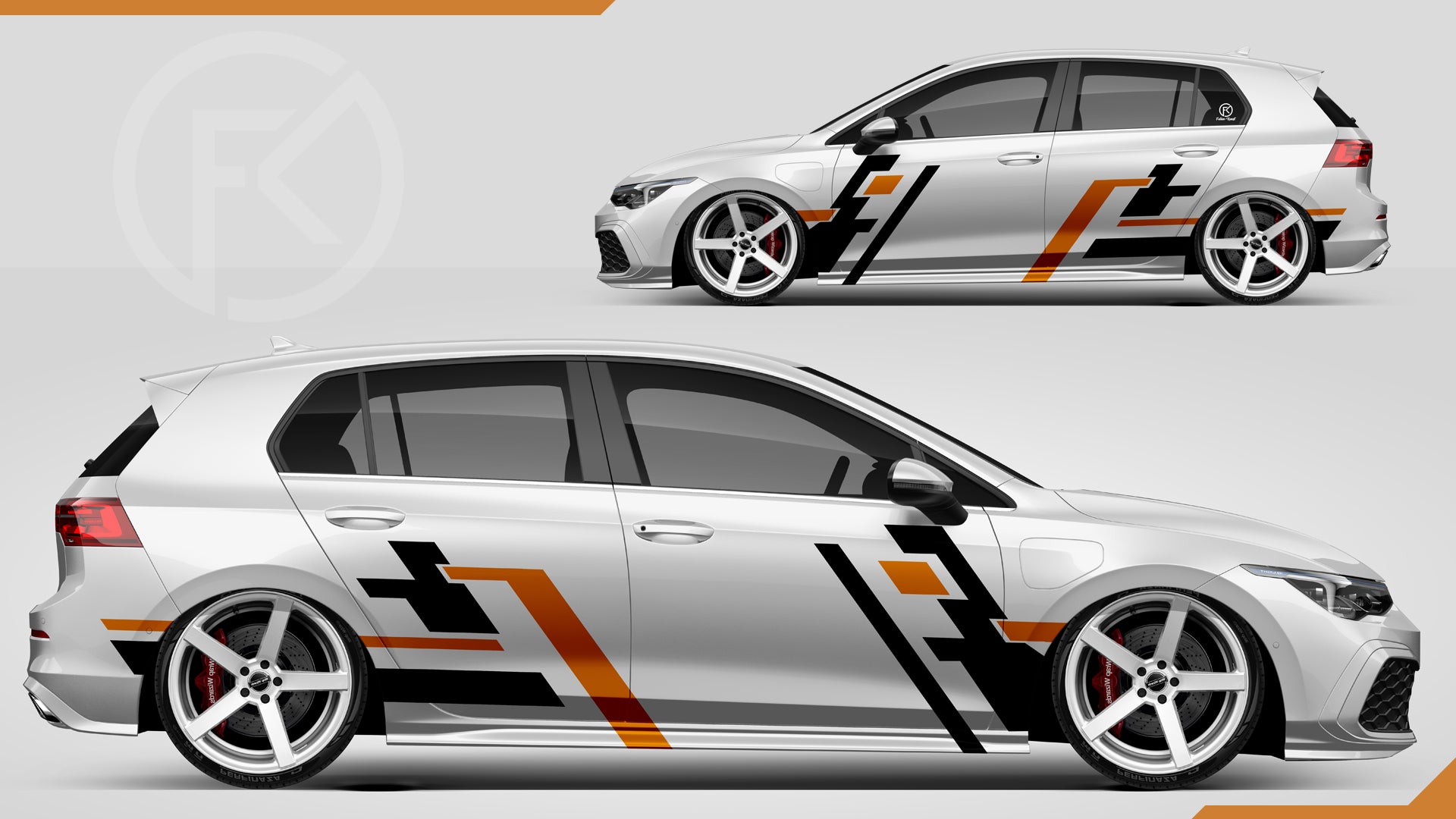 CarWrapping Tuning Dekor Set Universal Aufkleber Design #069