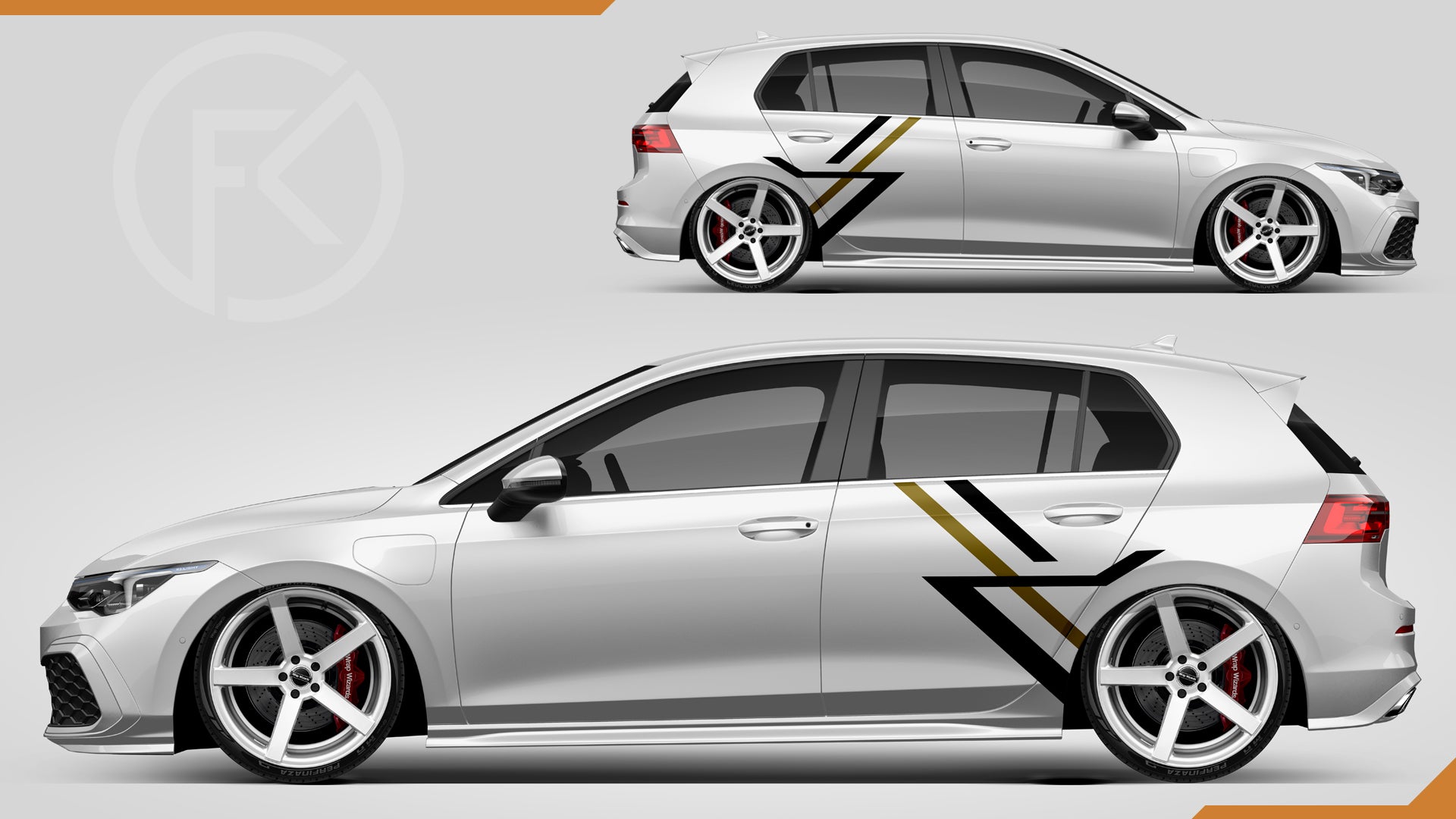 Car Wrapping Folien Dekor Universal seiten Aufkleber styling #064