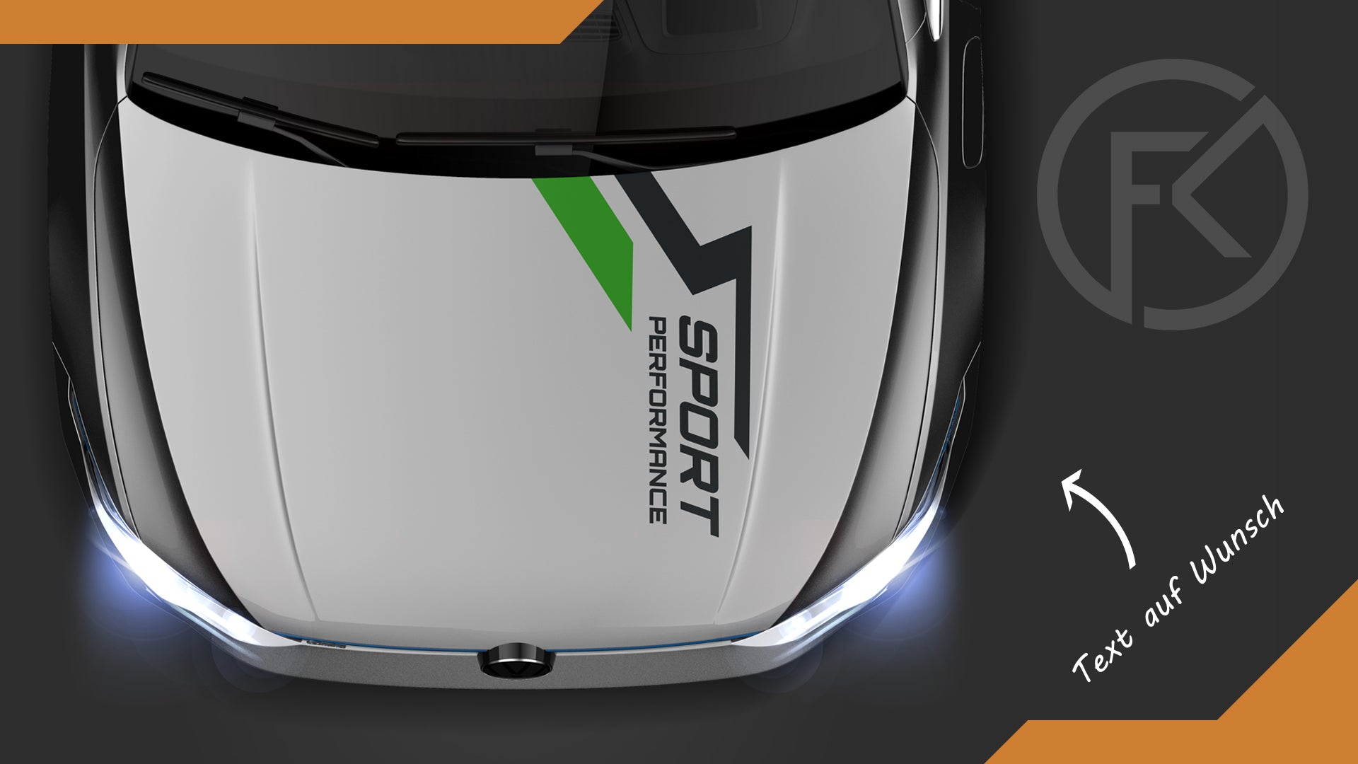 Rennstreifen Dekor Abstrakt Design Auto Folien Streifen Styling