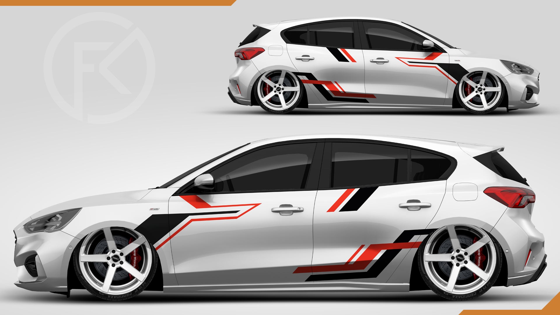 CarWrapping Styling Dekor Set Universal Aufkleber Design #070