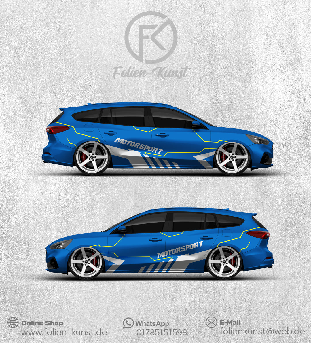 Motorsport Styling Design Auto Aufkleber FolienDekor Tuning #162