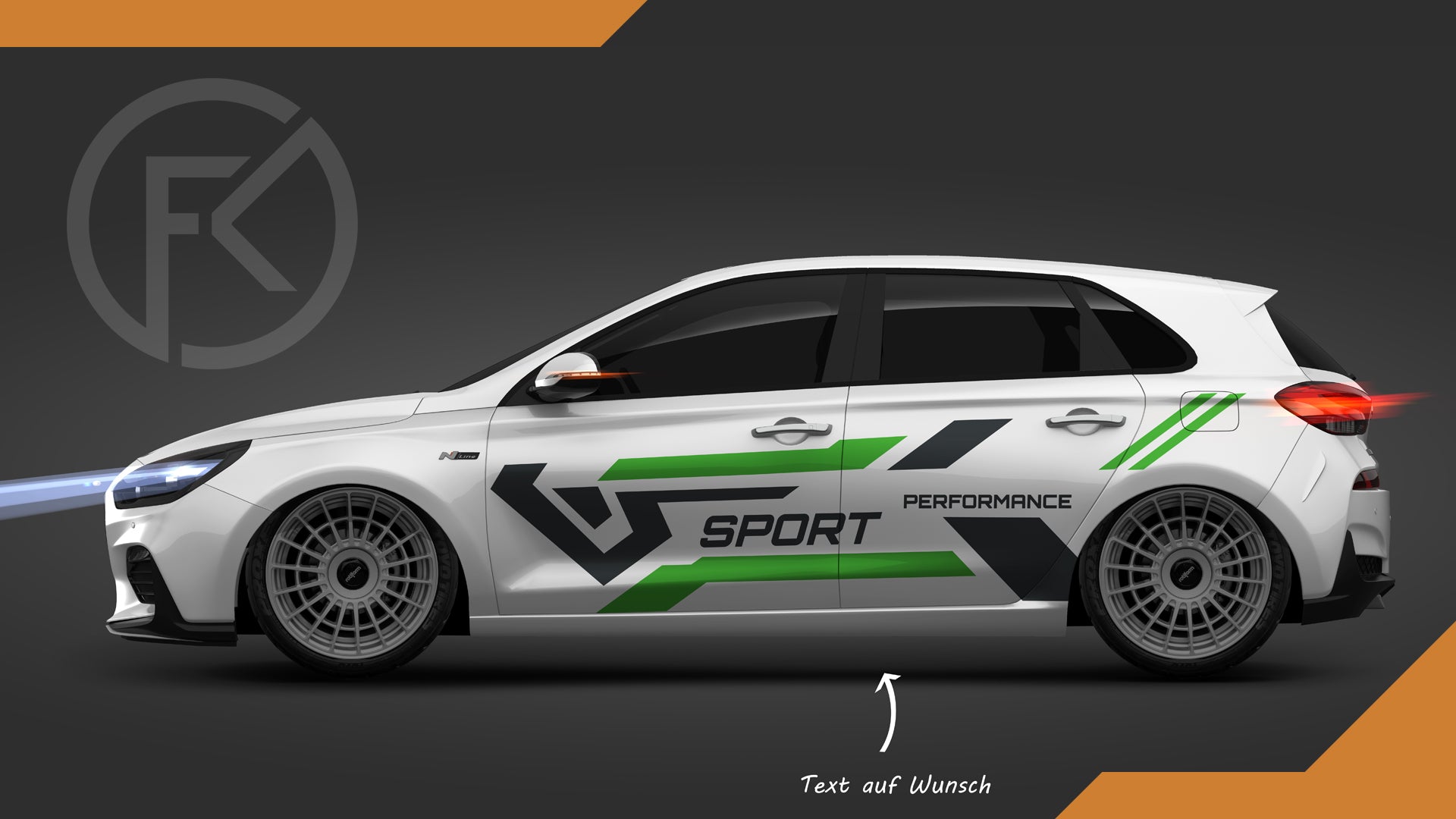 Auto Design Aufkleber Sport Performance Wrapping Folierung Dekor Styling