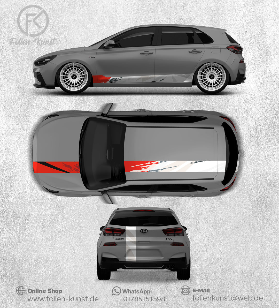 Auto Styling Digitaldruck DekorSet  Folie Set Car Wrapping jdm #170