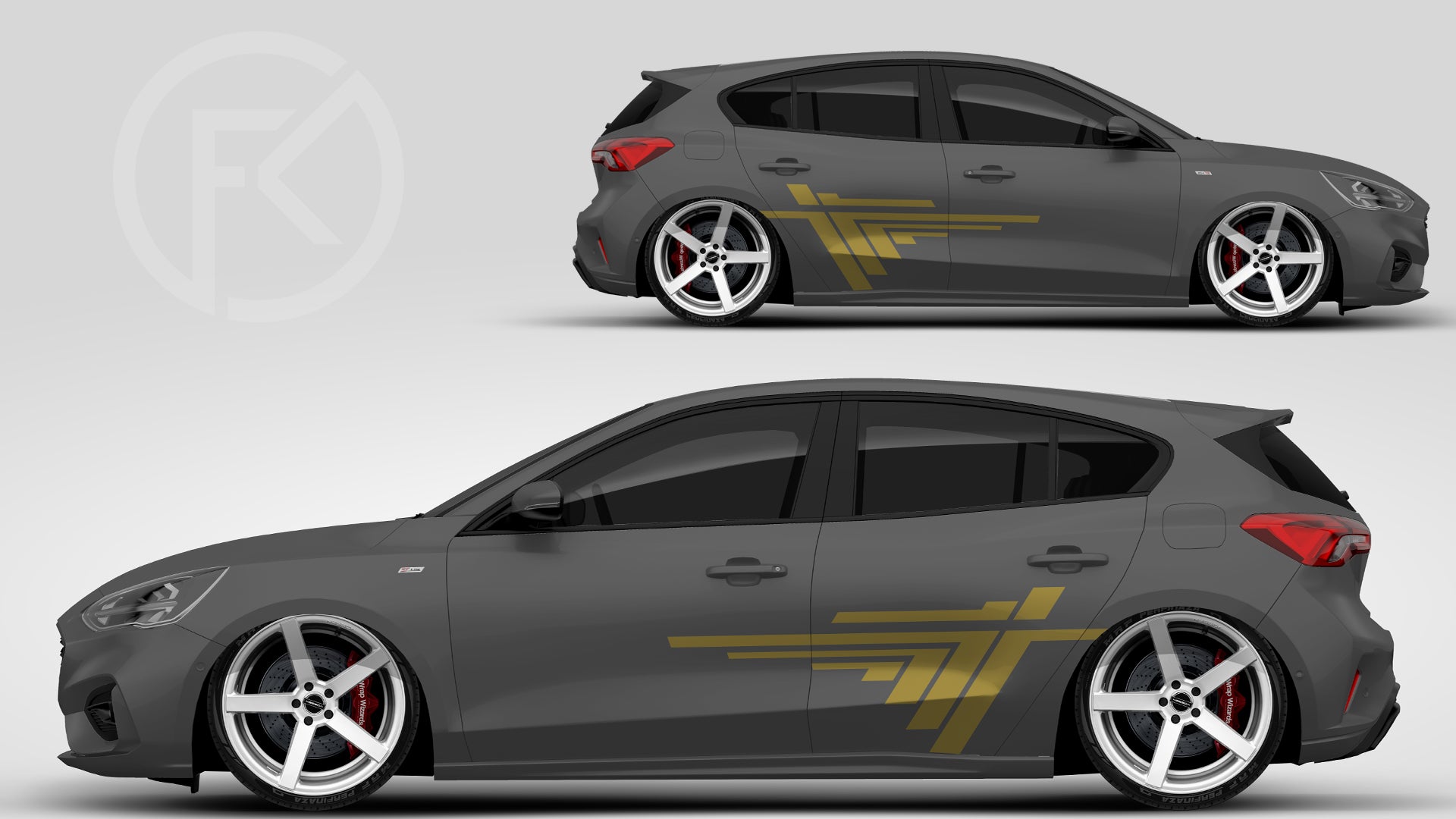 Styling Design Aufkleber FolienDekor Auto Tuning CHP #161
