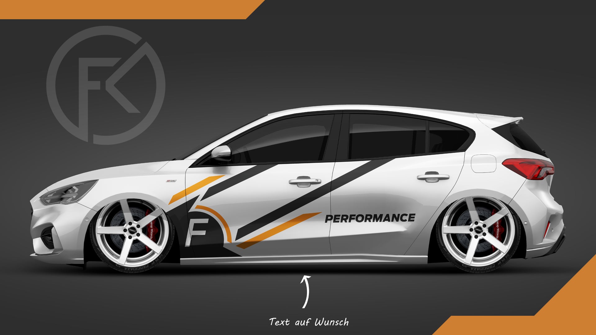 Auto Style Seiten Dekor Performamce Set Streifen